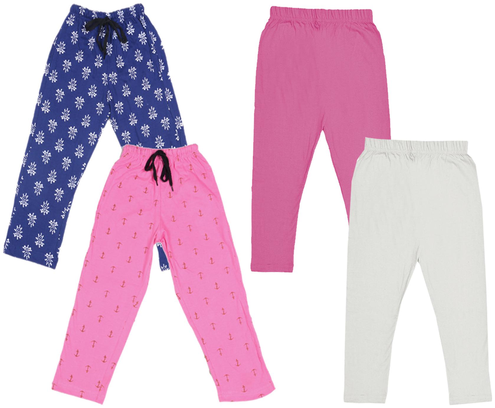 

Indiweaves Girl Cotton Solid Capri - Multi