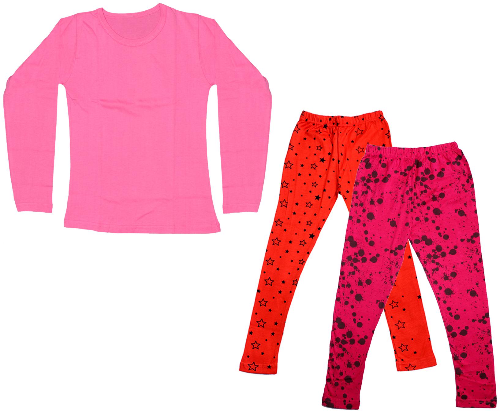 

Indiweaves Girl Cotton Solid T shirt - Multi