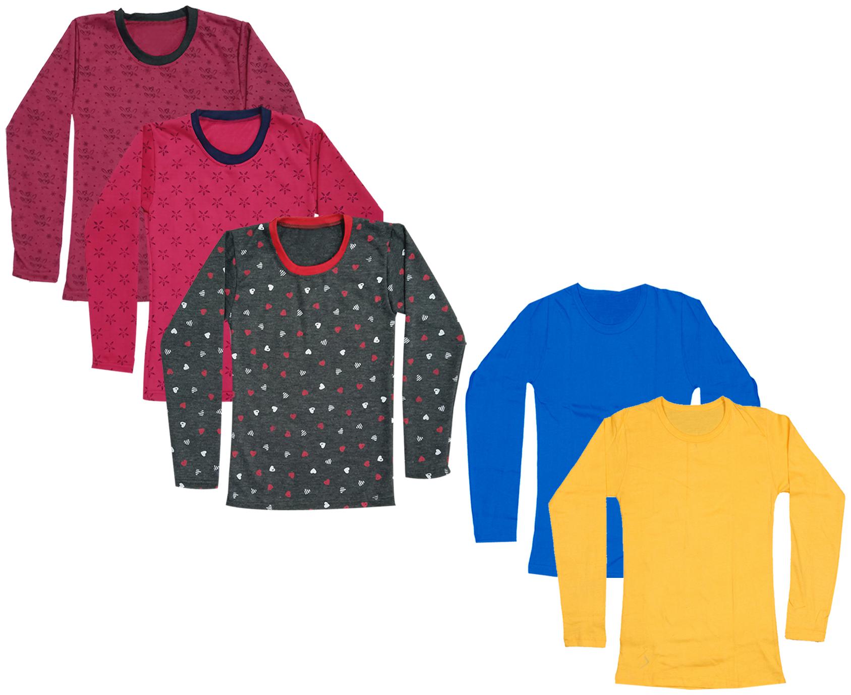

Indiweaves Girl Cotton Printed T shirt - Multi