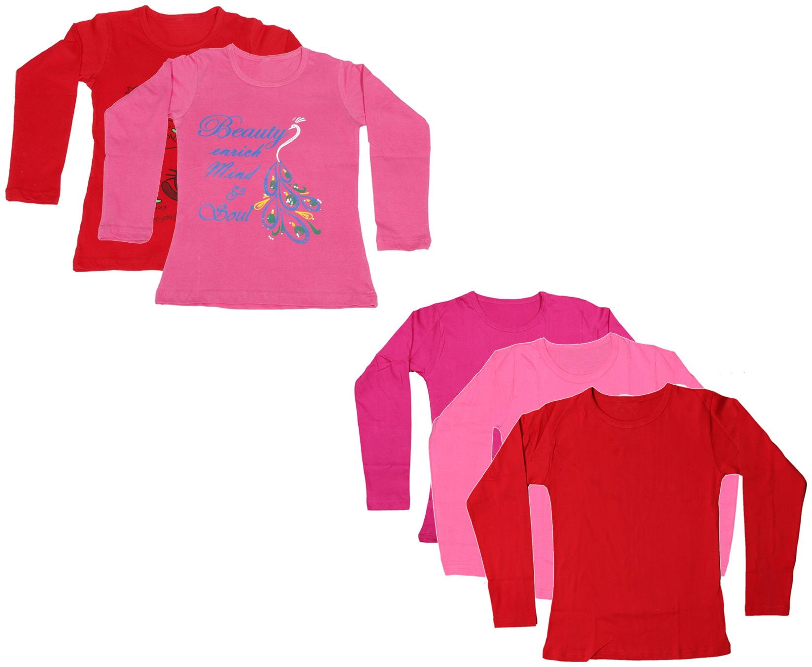 

Indiweaves Girl Cotton Printed T shirt - Multi