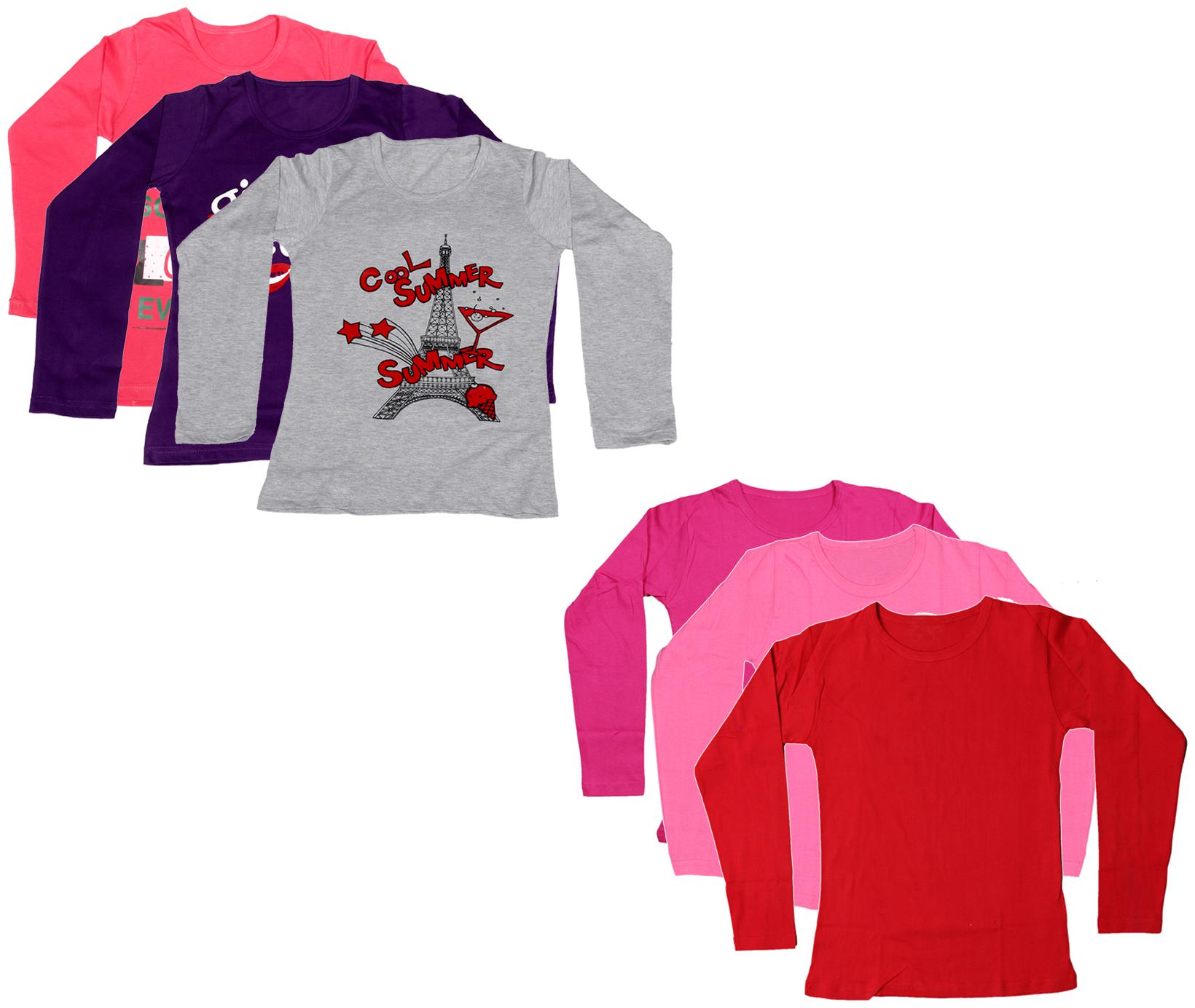 

Indiweaves Girl Cotton Printed T shirt - Multi