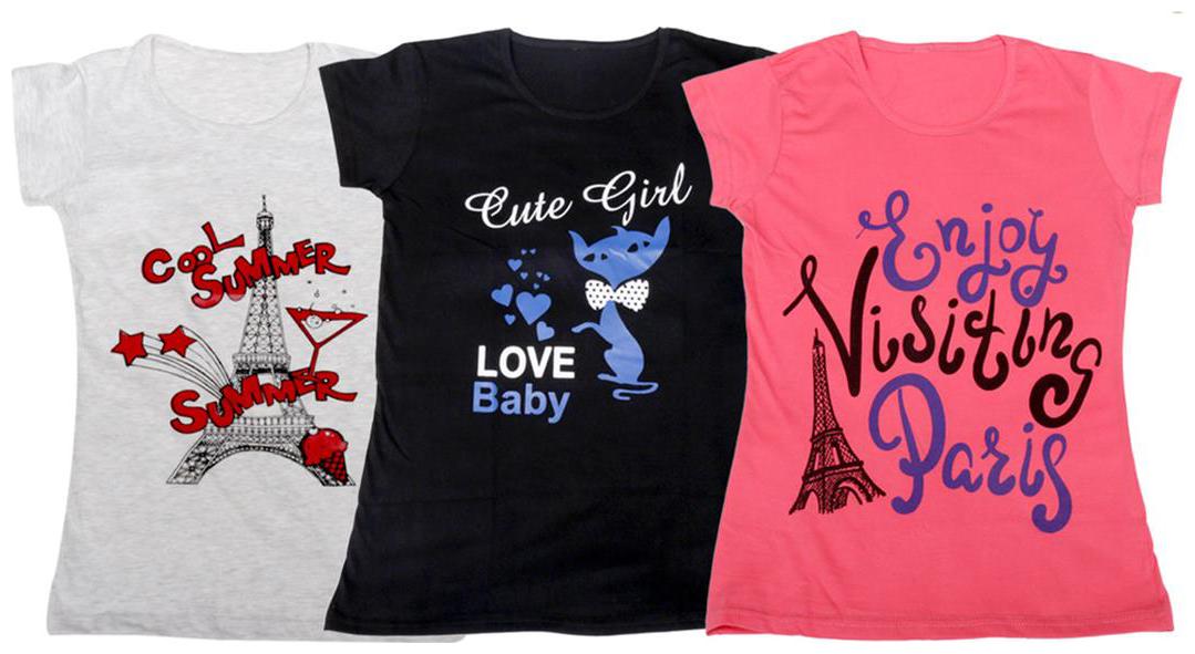 

Indiweaves Girl Cotton Printed T shirt - Multi