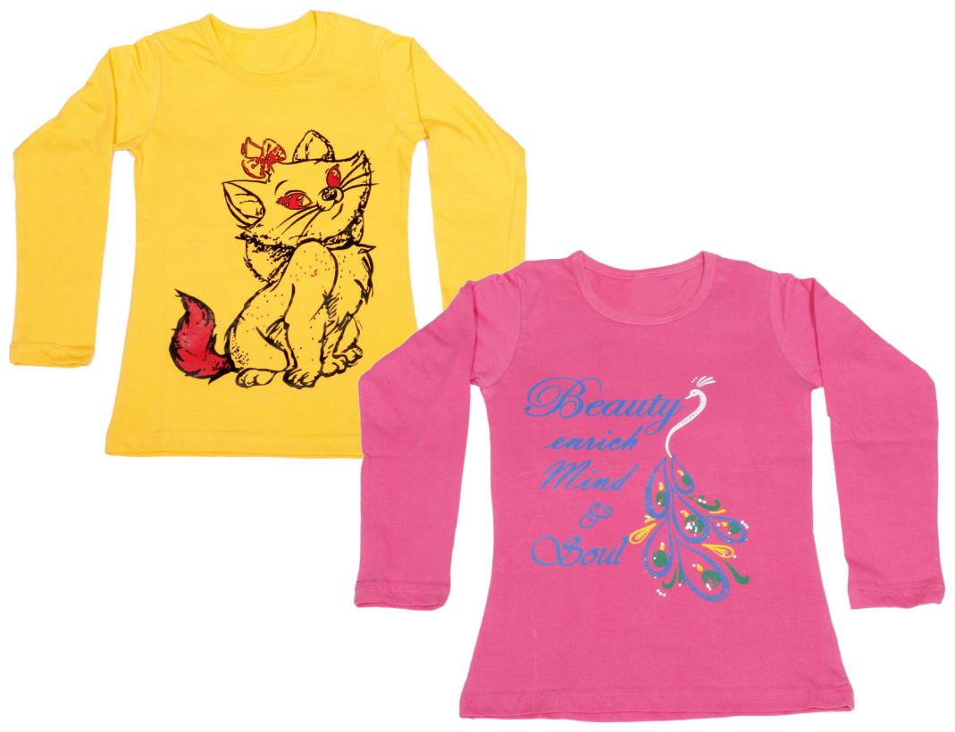 

Indiweaves Girl Cotton Solid Top - Yellow