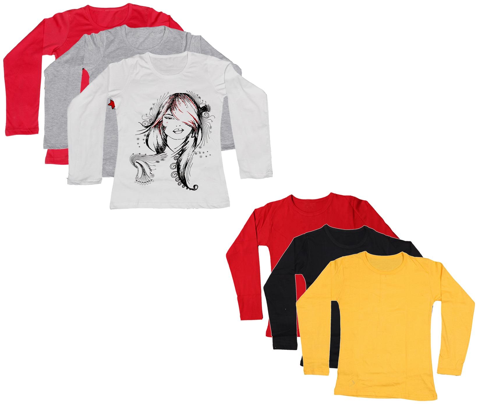 

Indiweaves Girl Cotton Printed T shirt - Multi