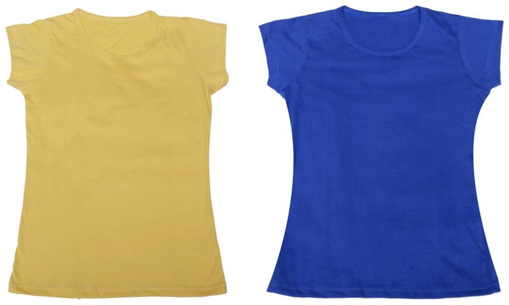 

Indiweaves Girl Cotton Solid T shirt - Multi