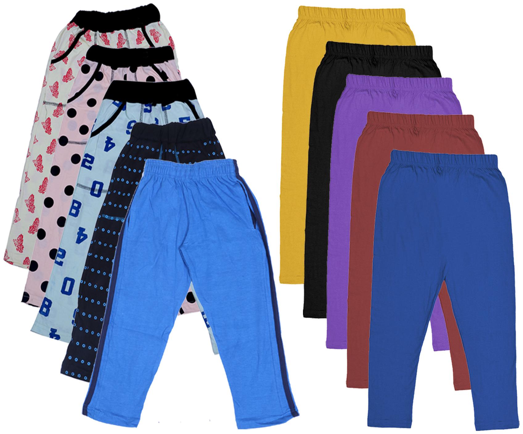 

Indiweaves Girl Cotton Solid Capri - Multi