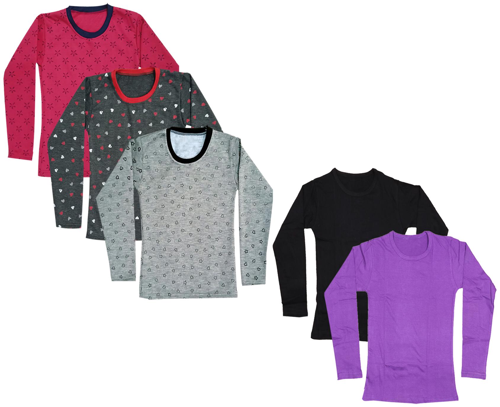 

Indiweaves Girl Cotton Printed T shirt - Multi