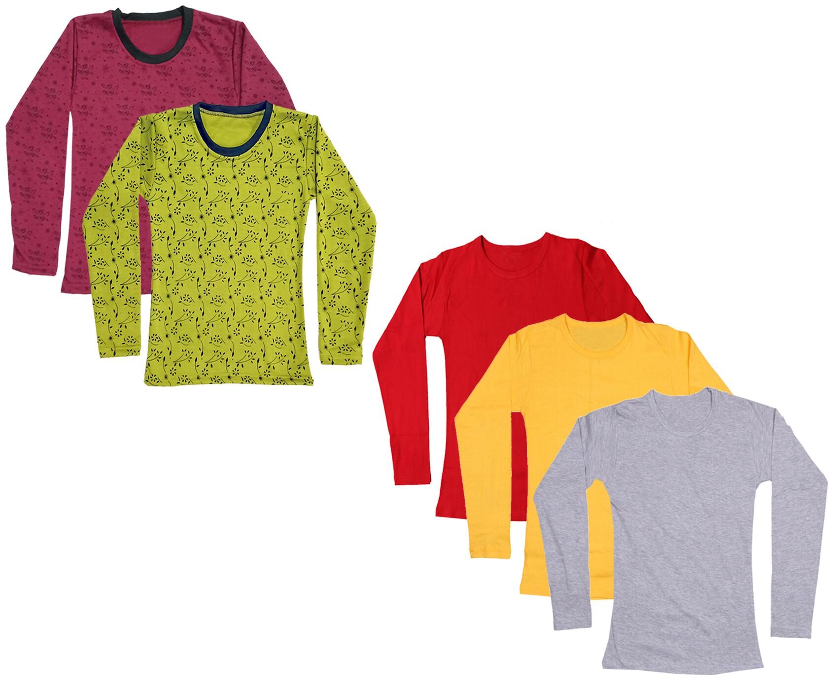 

Indiweaves Girl Cotton Printed T shirt - Multi