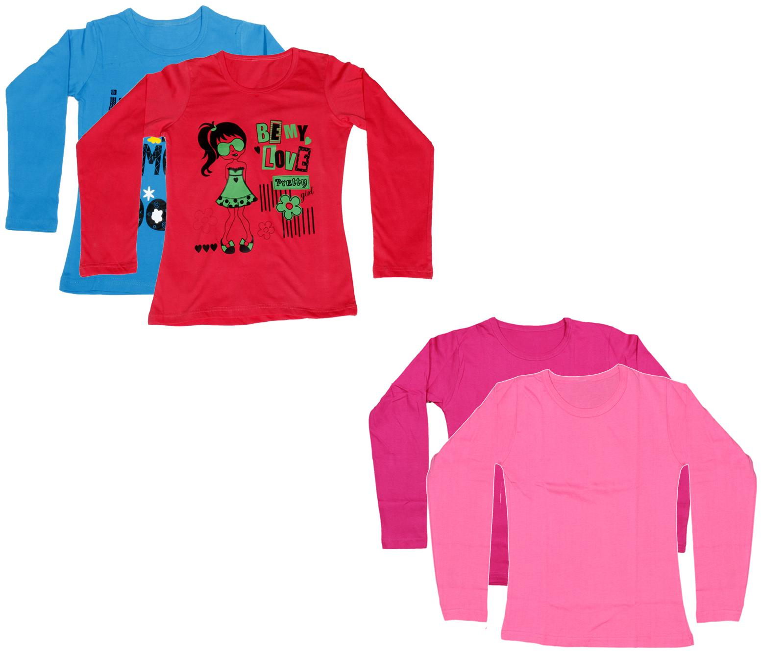 

Indiweaves Girl Cotton Printed T shirt - Multi