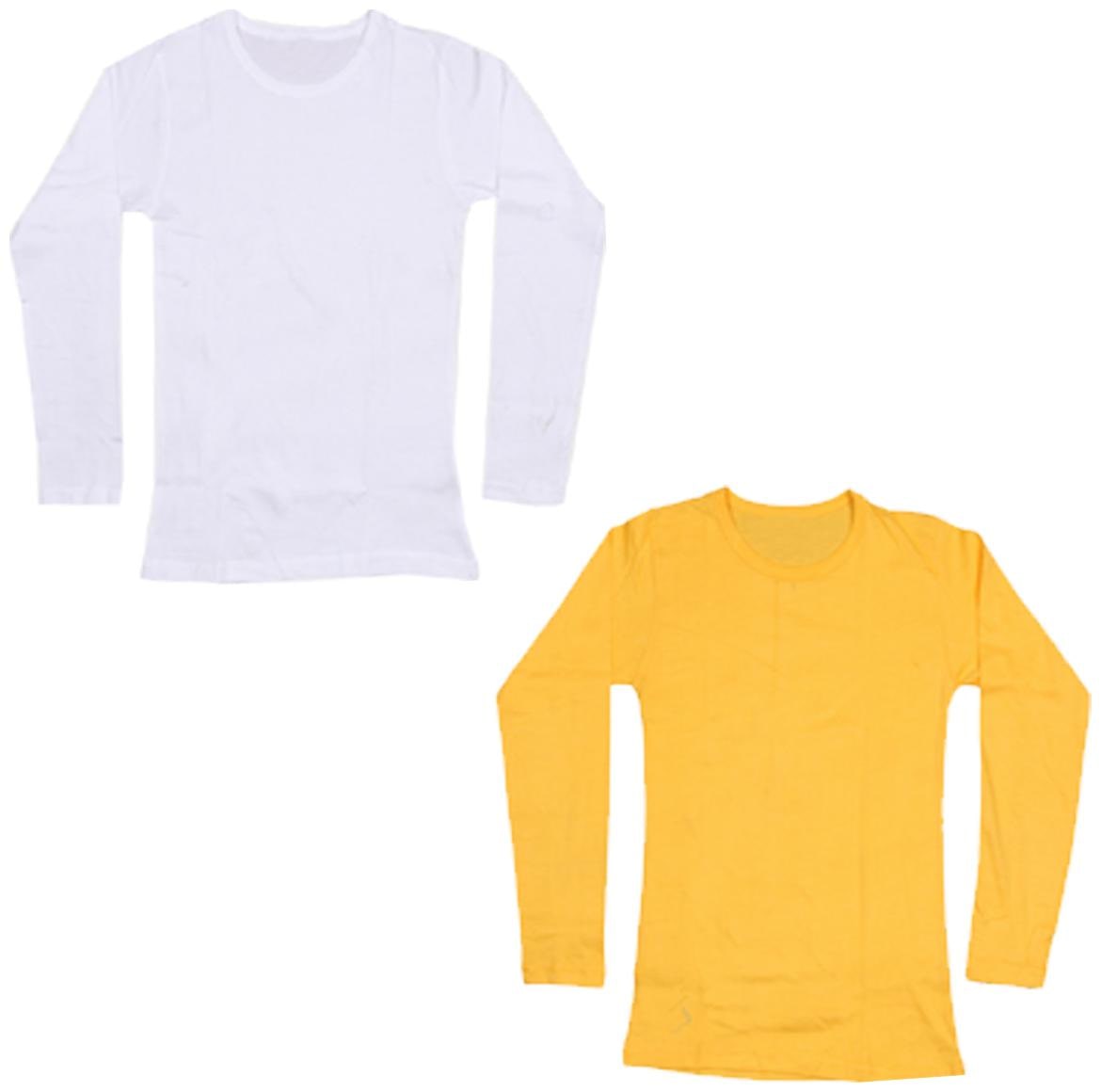 

Indiweaves Girl Cotton Solid T shirt - Yellow