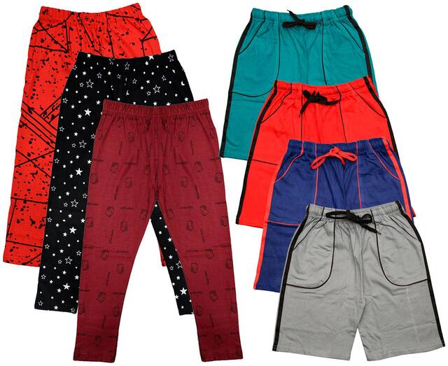 Indiweaves Girl Cotton Printed Capri - Multi