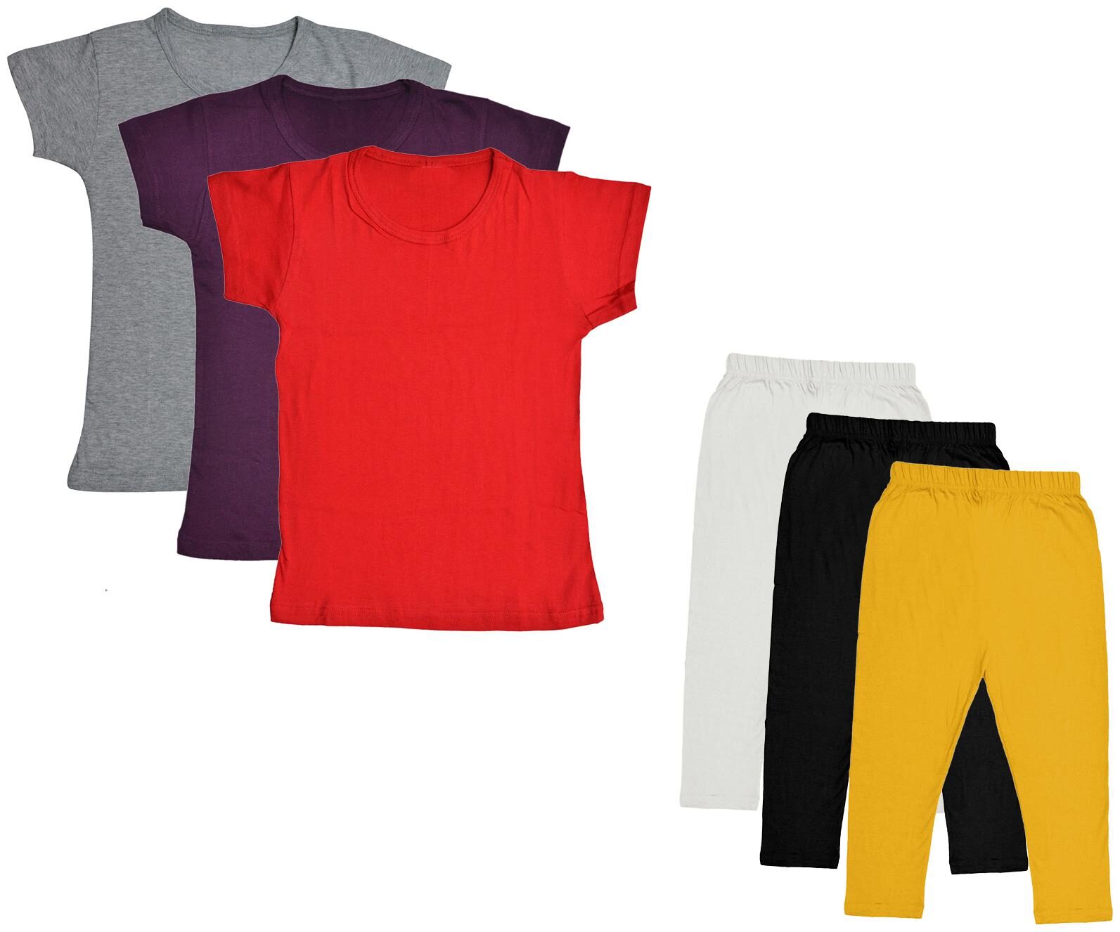 

Indiweaves Girl Cotton Top Bottom Set - Multi