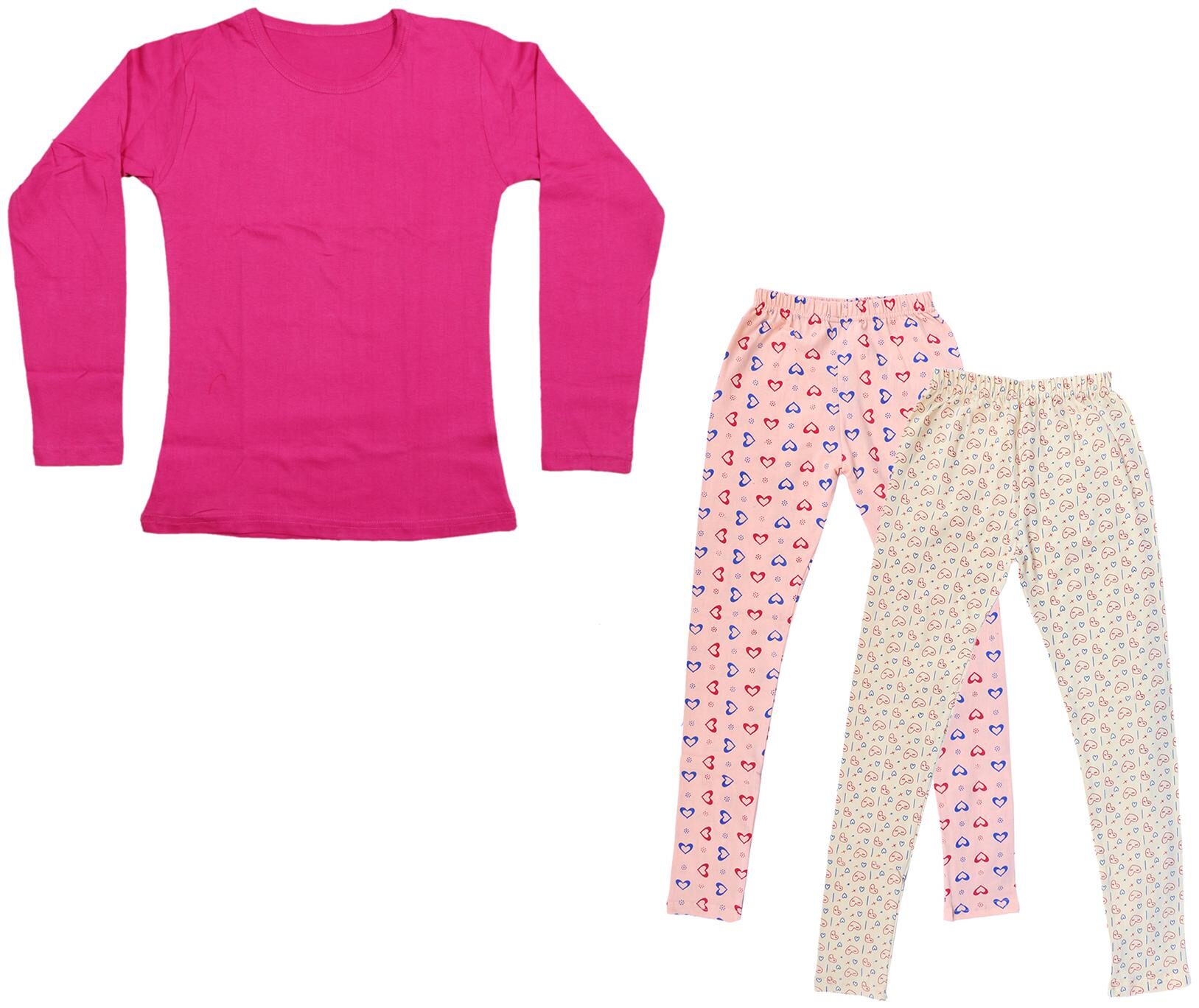 

Indiweaves Girl Cotton Solid T shirt - Multi