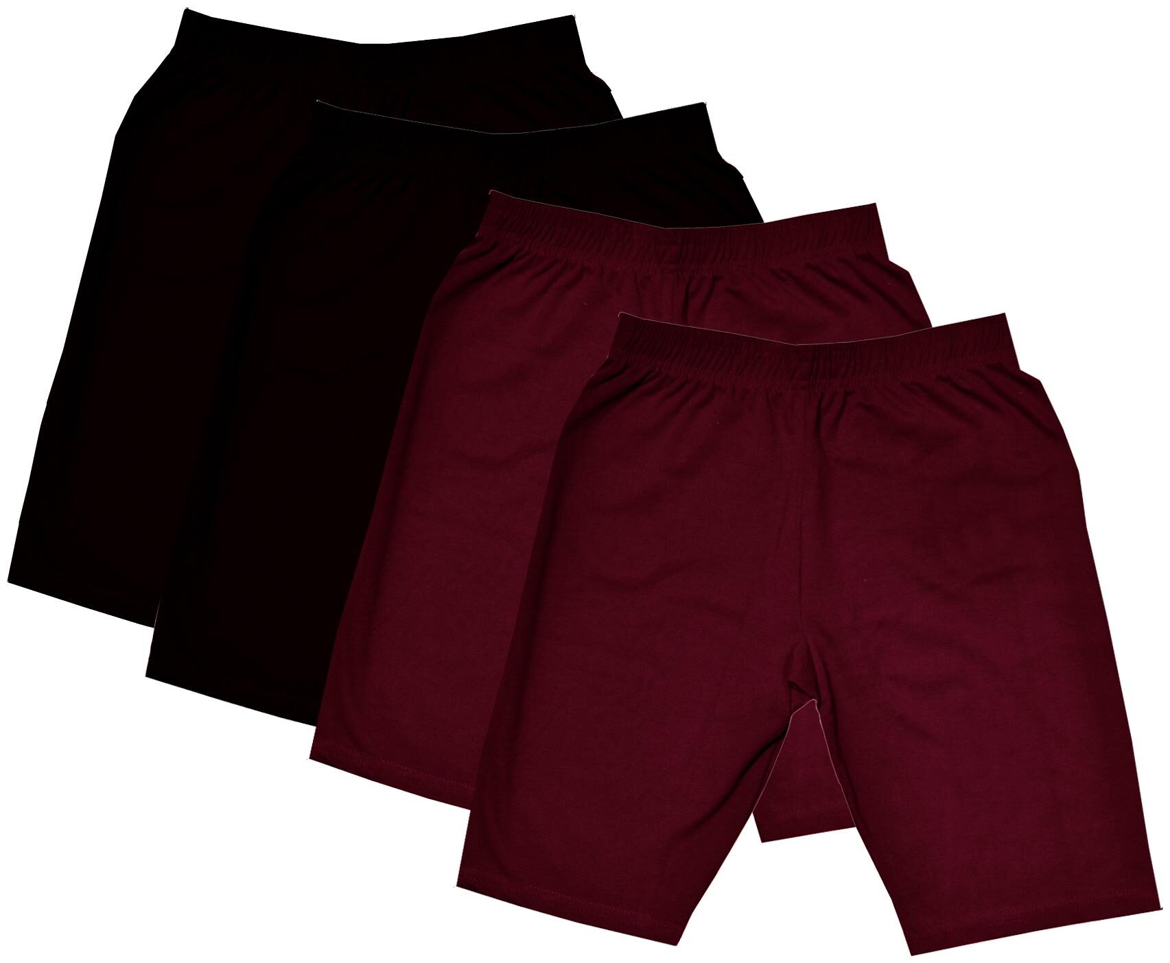 

Indiweaves Girl Cotton Solid Regular shorts - Maroon