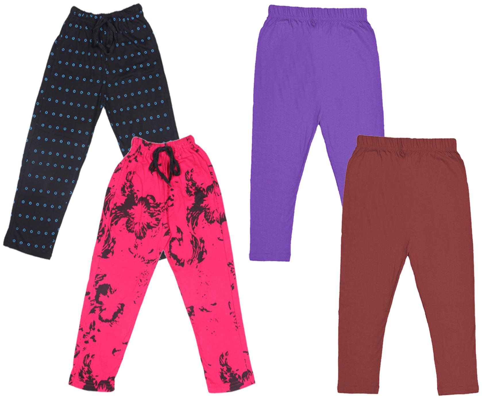 

Indiweaves Girl Cotton Solid Capri - Multi