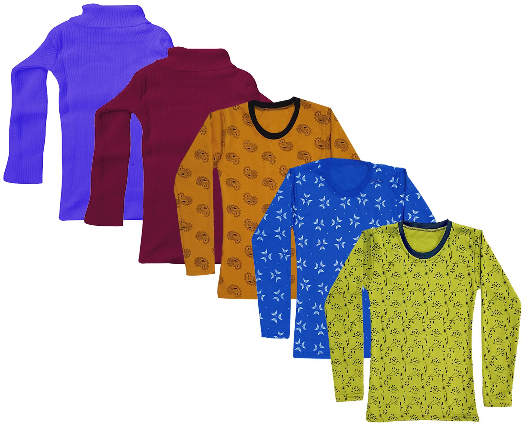 

Indiweaves Girl Wool Printed T shirt - Multi