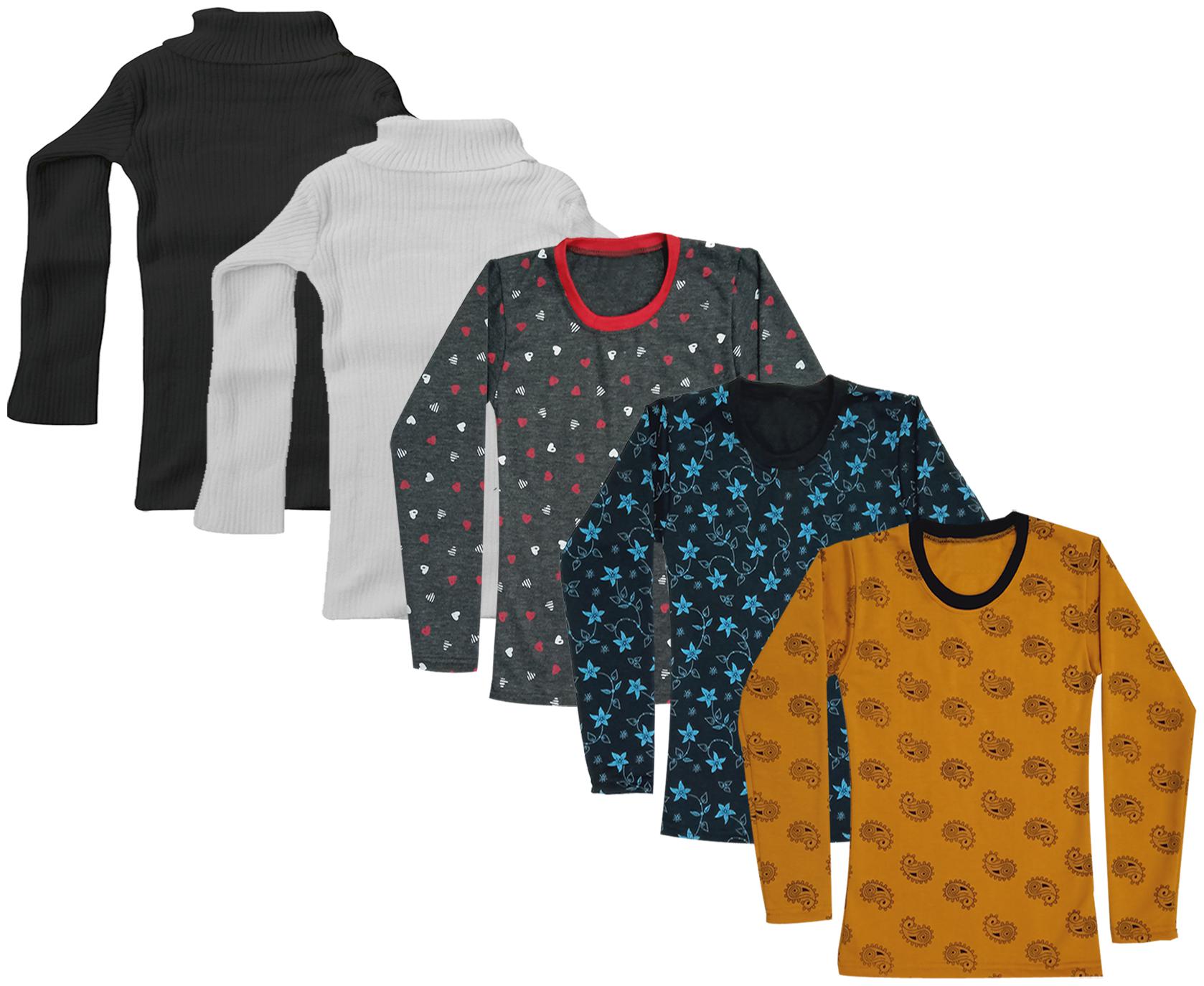 

Indiweaves Girl Wool Printed T shirt - Multi