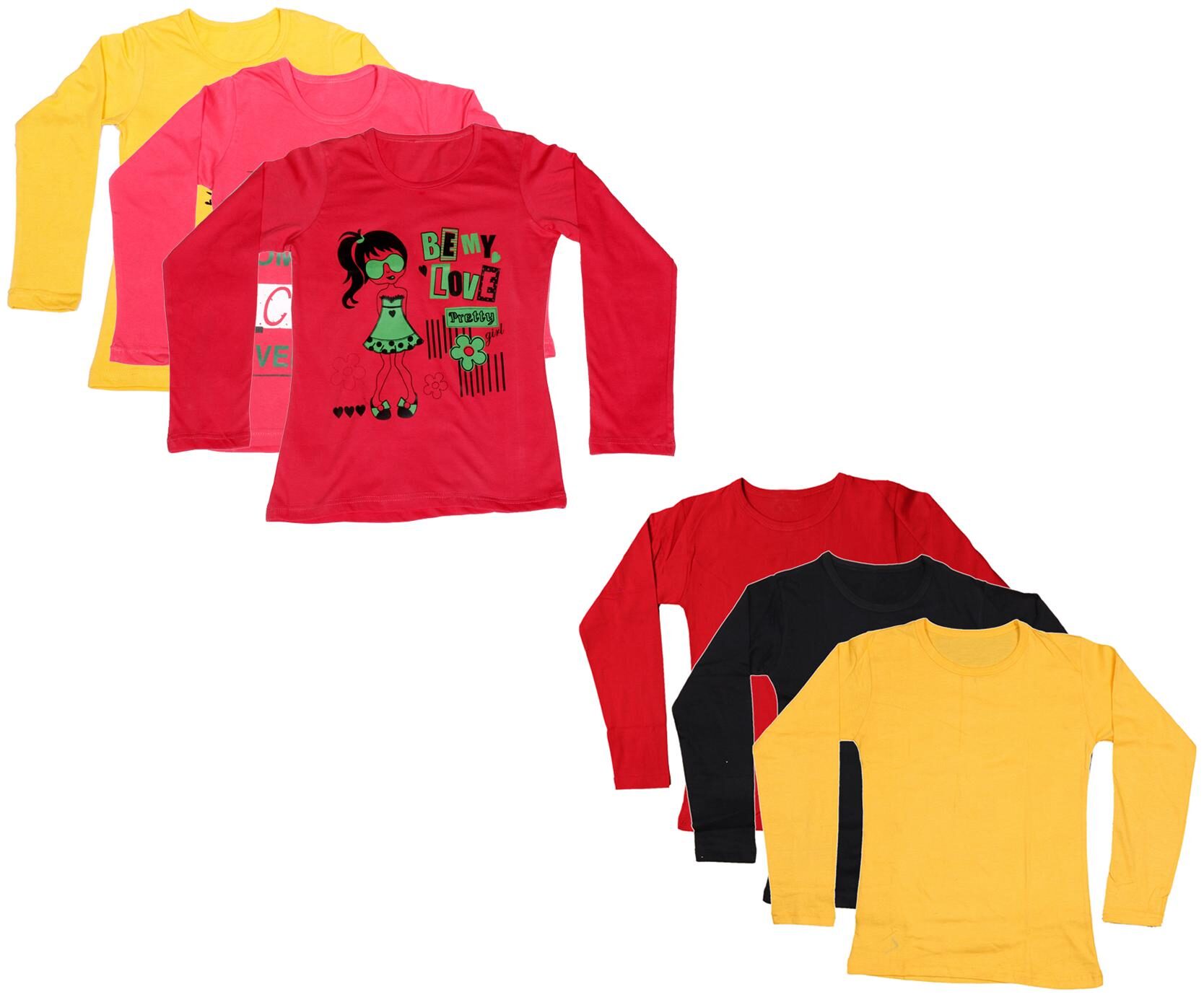 

Indiweaves Girl Cotton Printed T shirt - Multi