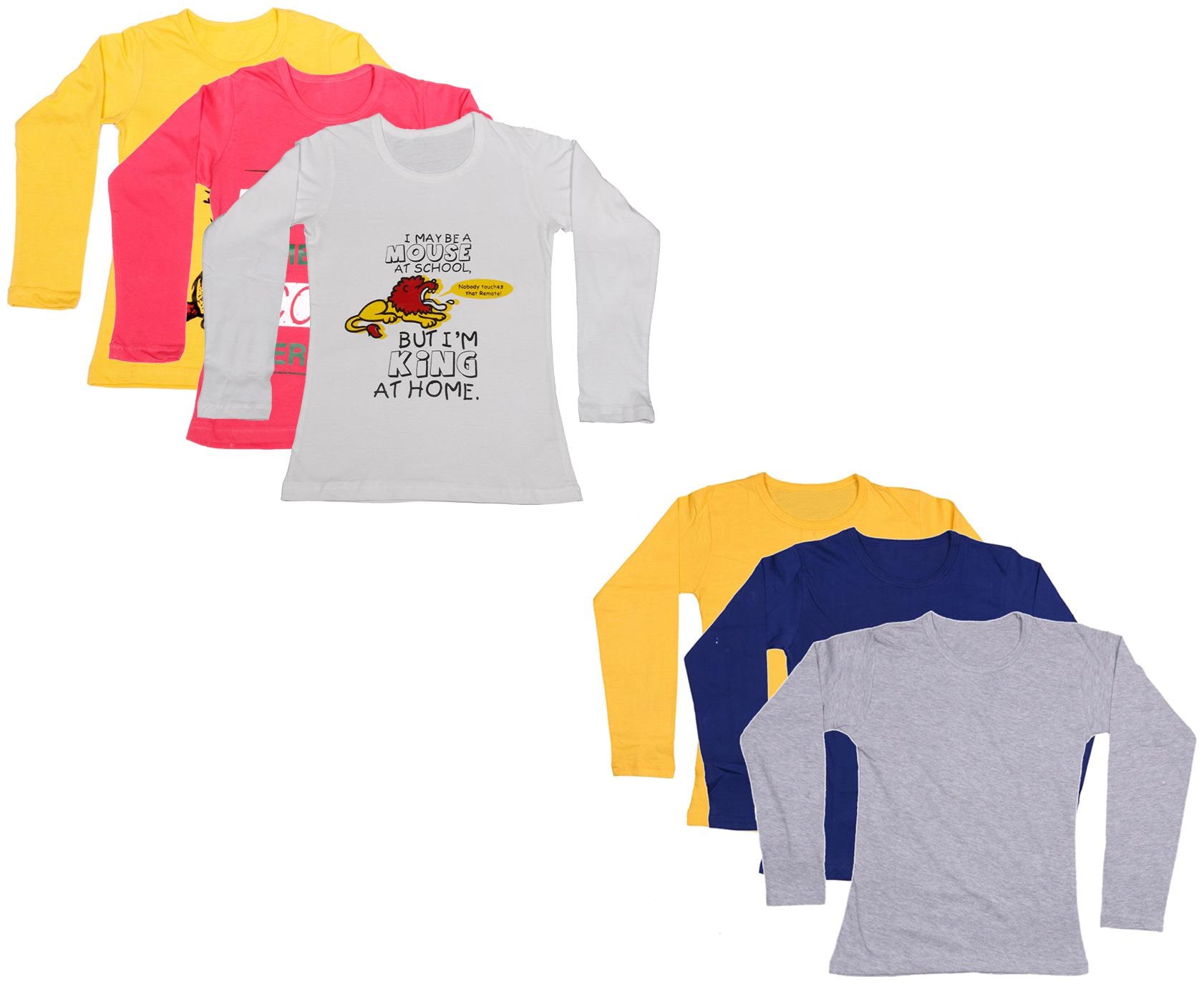 

Indiweaves Girl Cotton Printed T shirt - Multi