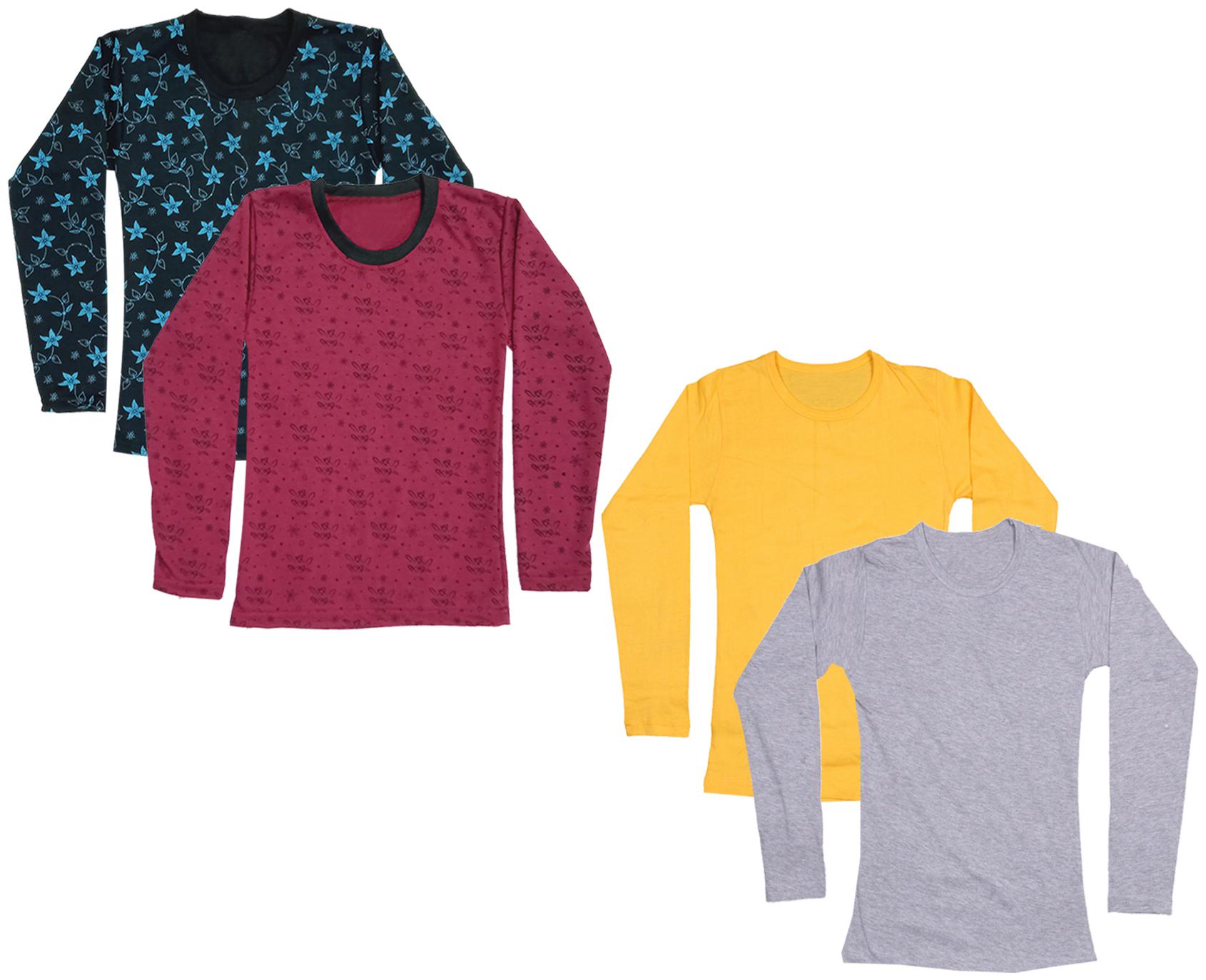 

Indiweaves Girl Cotton Printed T shirt - Multi