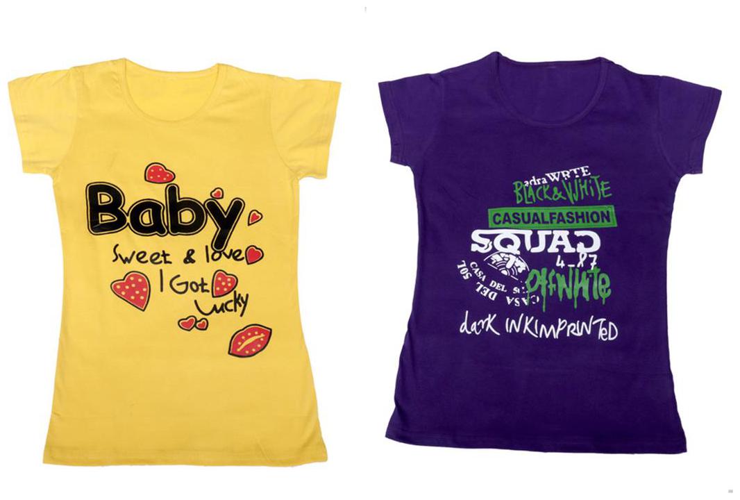 

Indiweaves Girl Cotton Solid T shirt - Multi