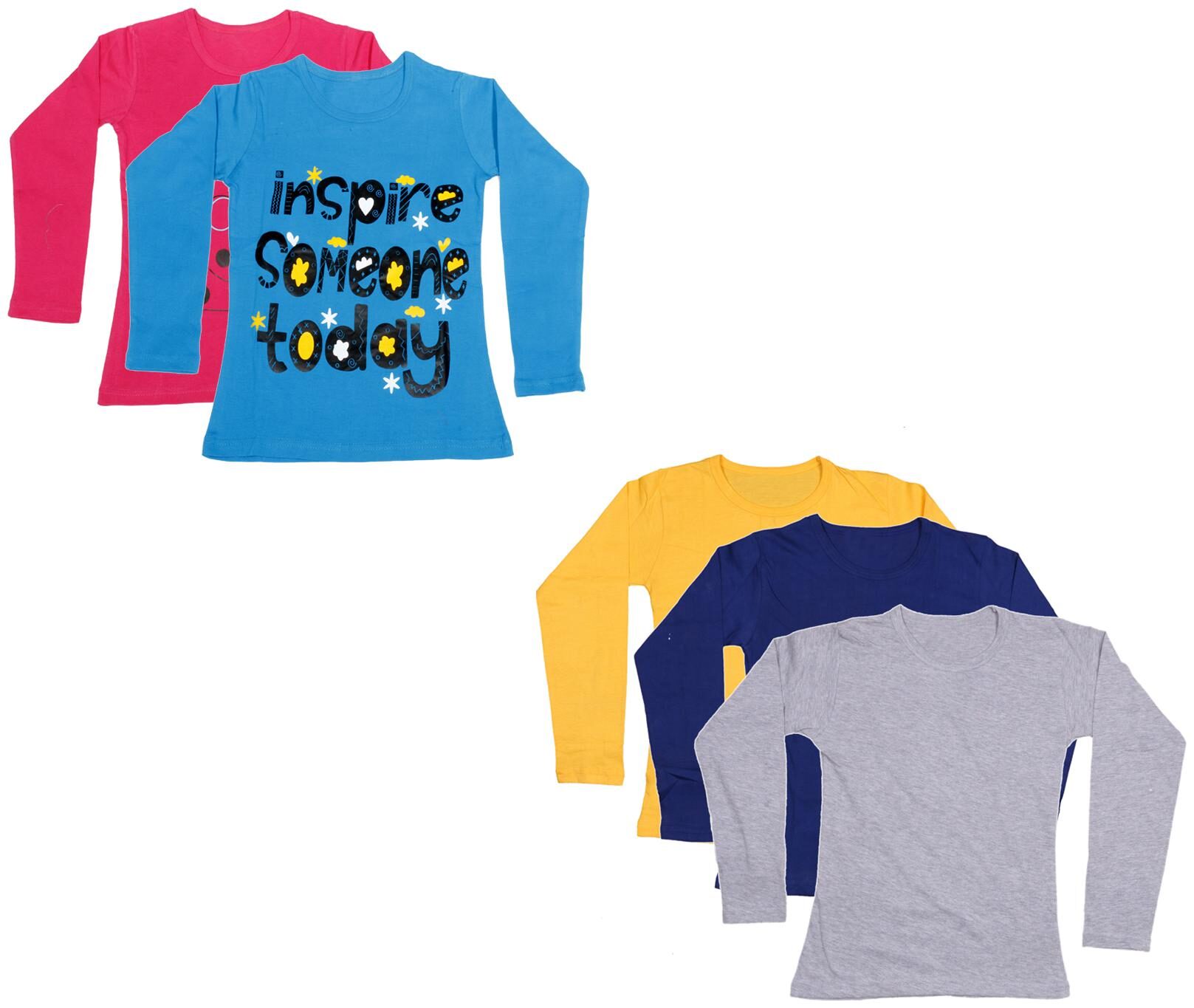 

Indiweaves Girl Cotton Printed T shirt - Multi