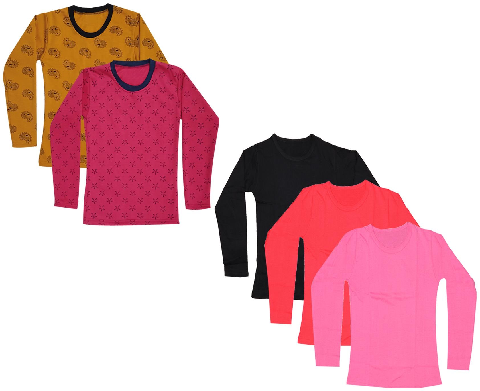 

Indiweaves Girl Cotton Printed T shirt - Multi