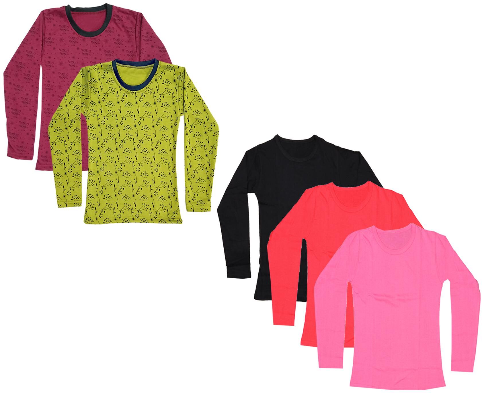 

Indiweaves Girl Cotton Printed T shirt - Multi
