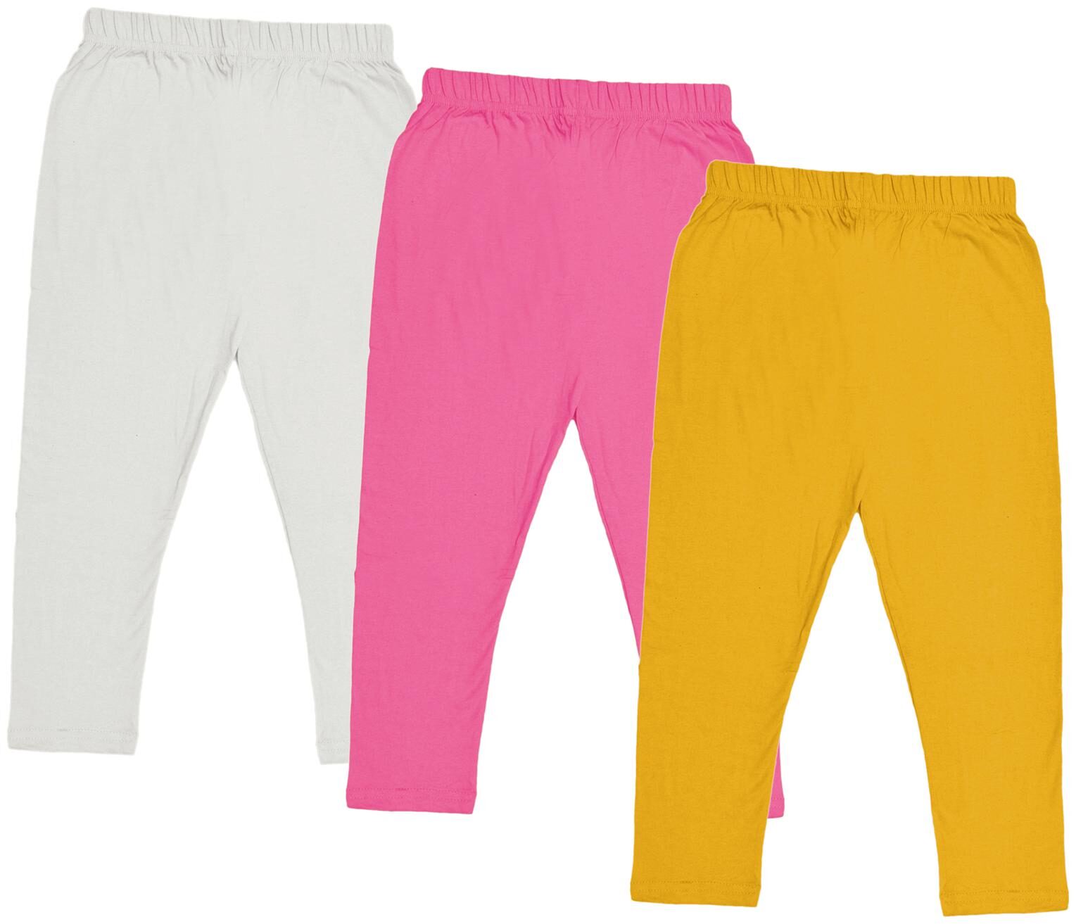 

Indiweaves Girl Cotton Solid Capri - Multi