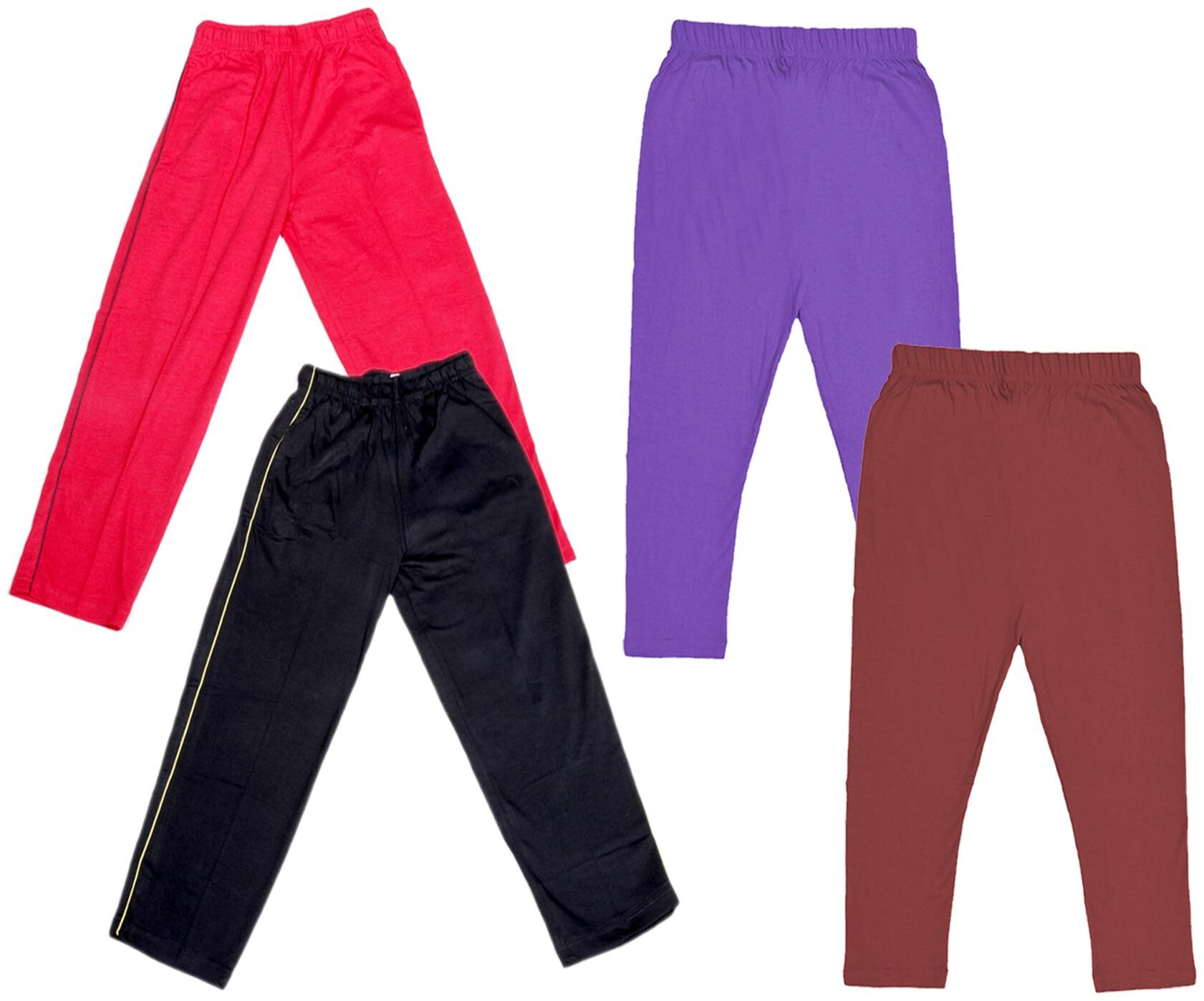

Indiweaves Girl Cotton Solid Capri - Multi