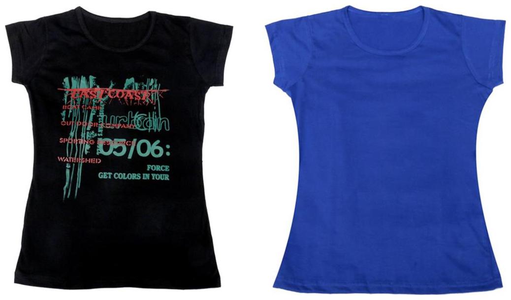 

Indiweaves Girl Cotton Solid T shirt - Multi