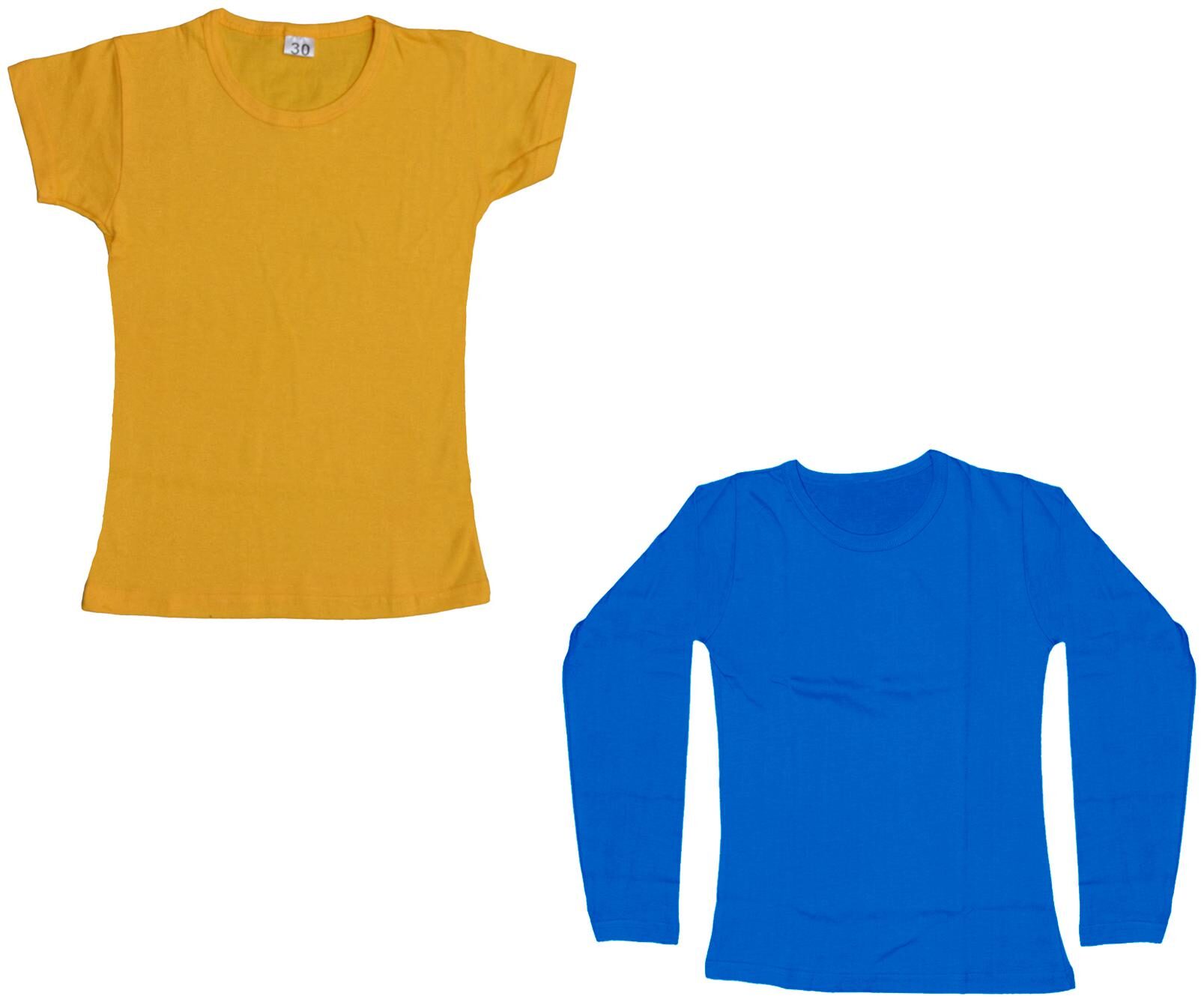 

Indiweaves Girl Cotton Solid T shirt - Multi