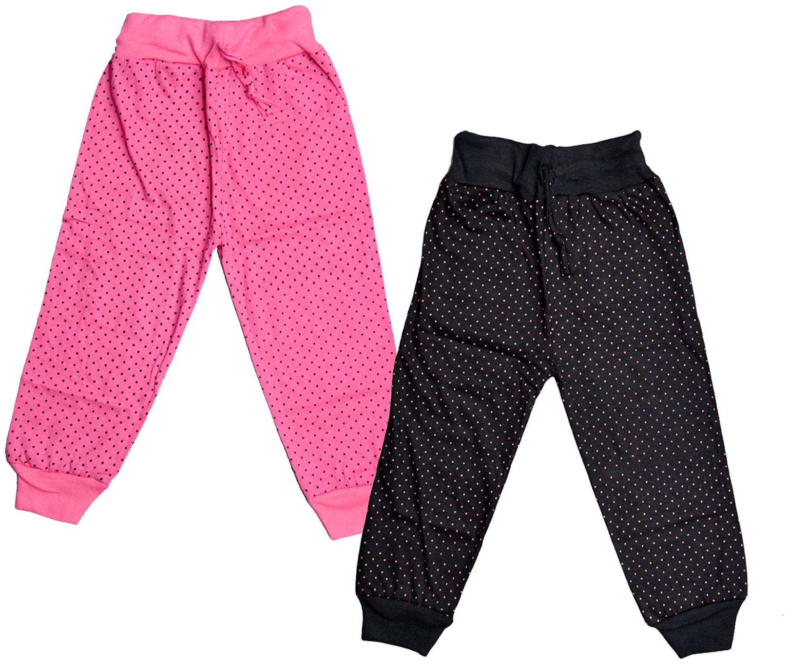 

Indiweaves Girl Cotton Printed Capri - Pink Black