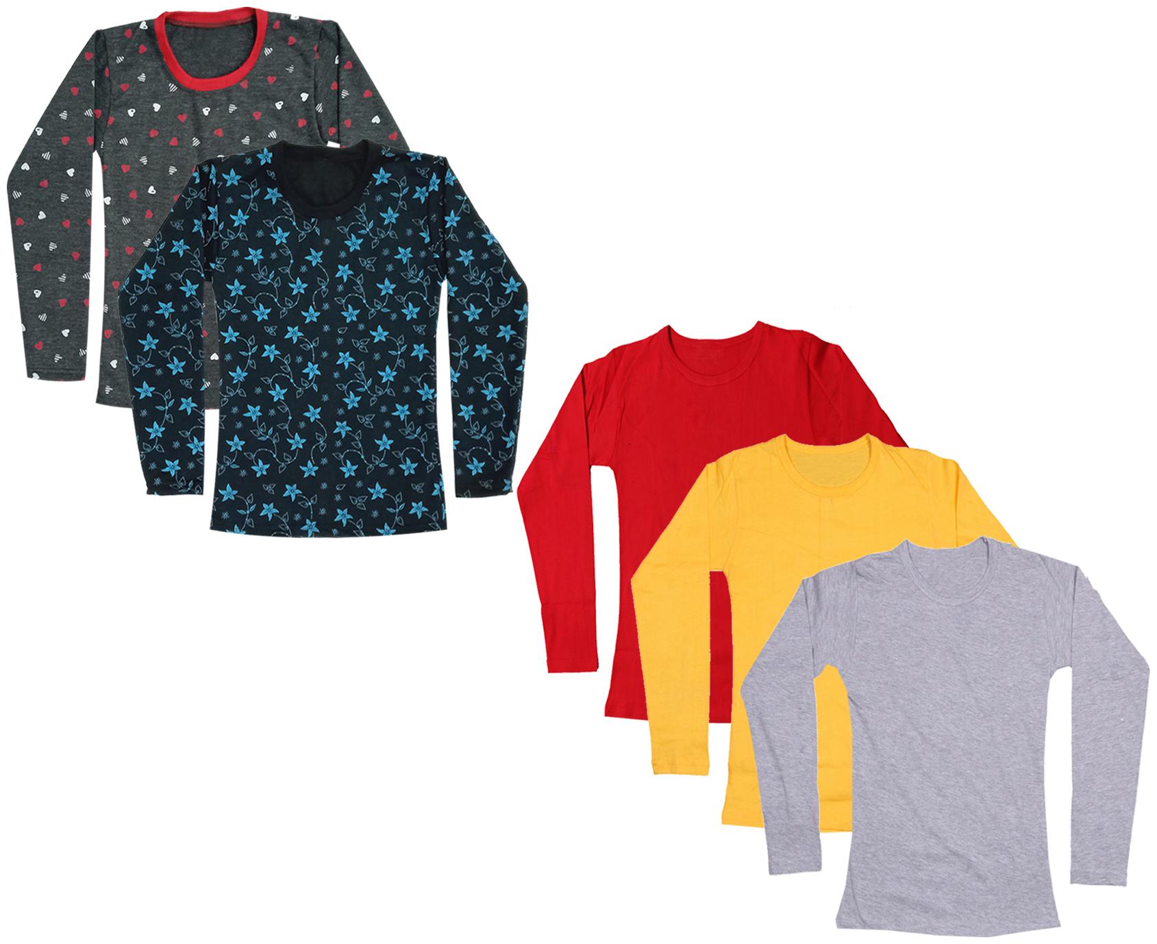 

Indiweaves Girl Cotton Printed T shirt - Multi