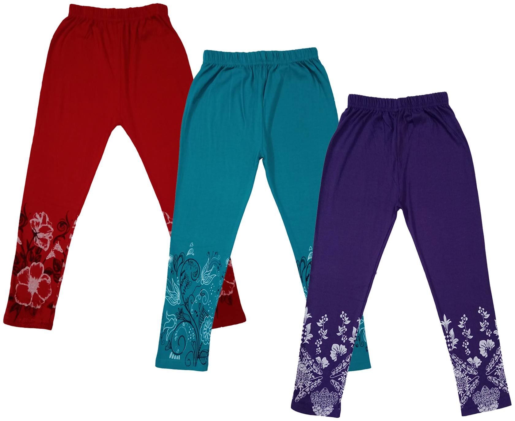 

Indiweaves Girl Cotton Printed Capri - Multi