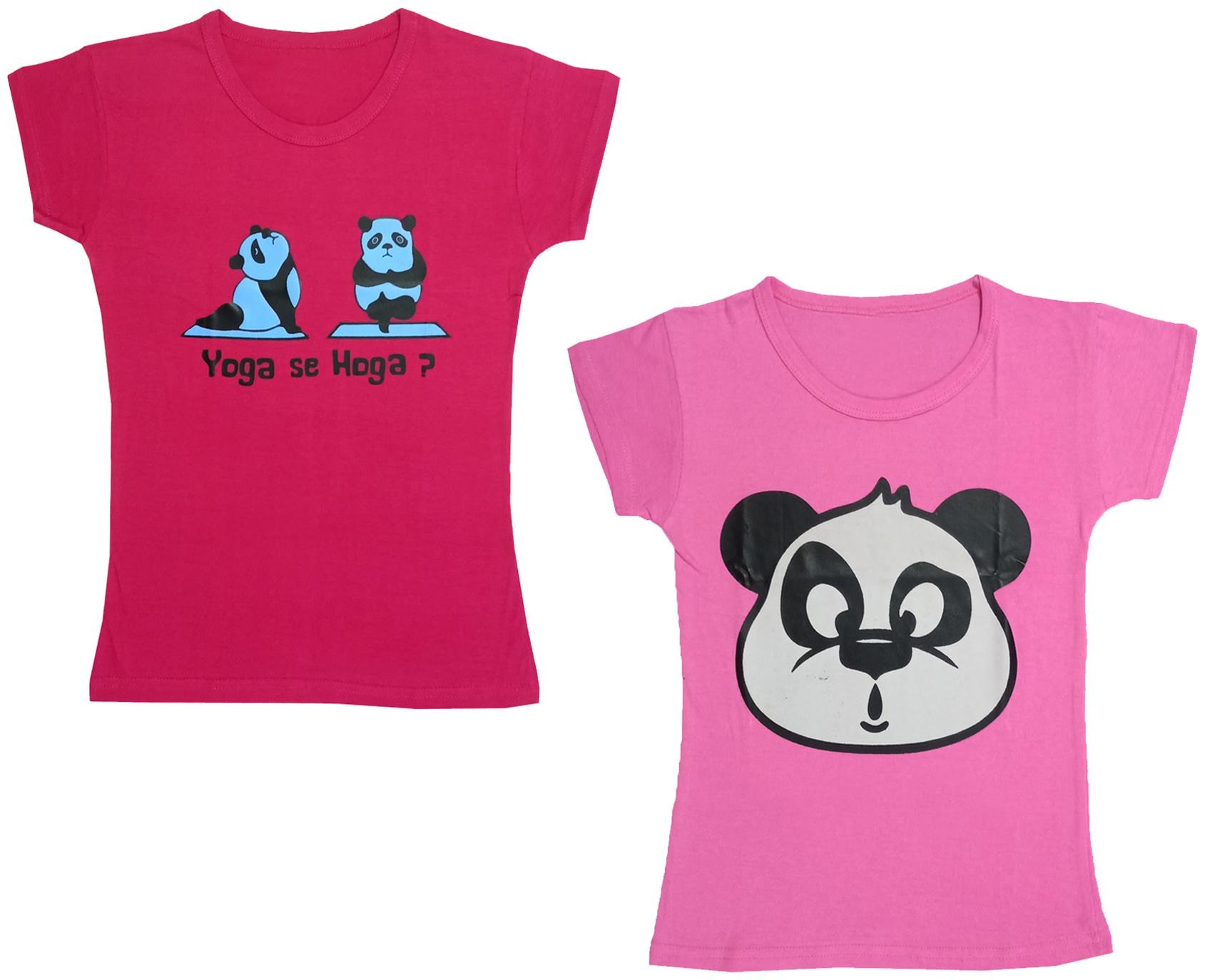 

Indiweaves Girl Cotton Printed T shirt - Multi