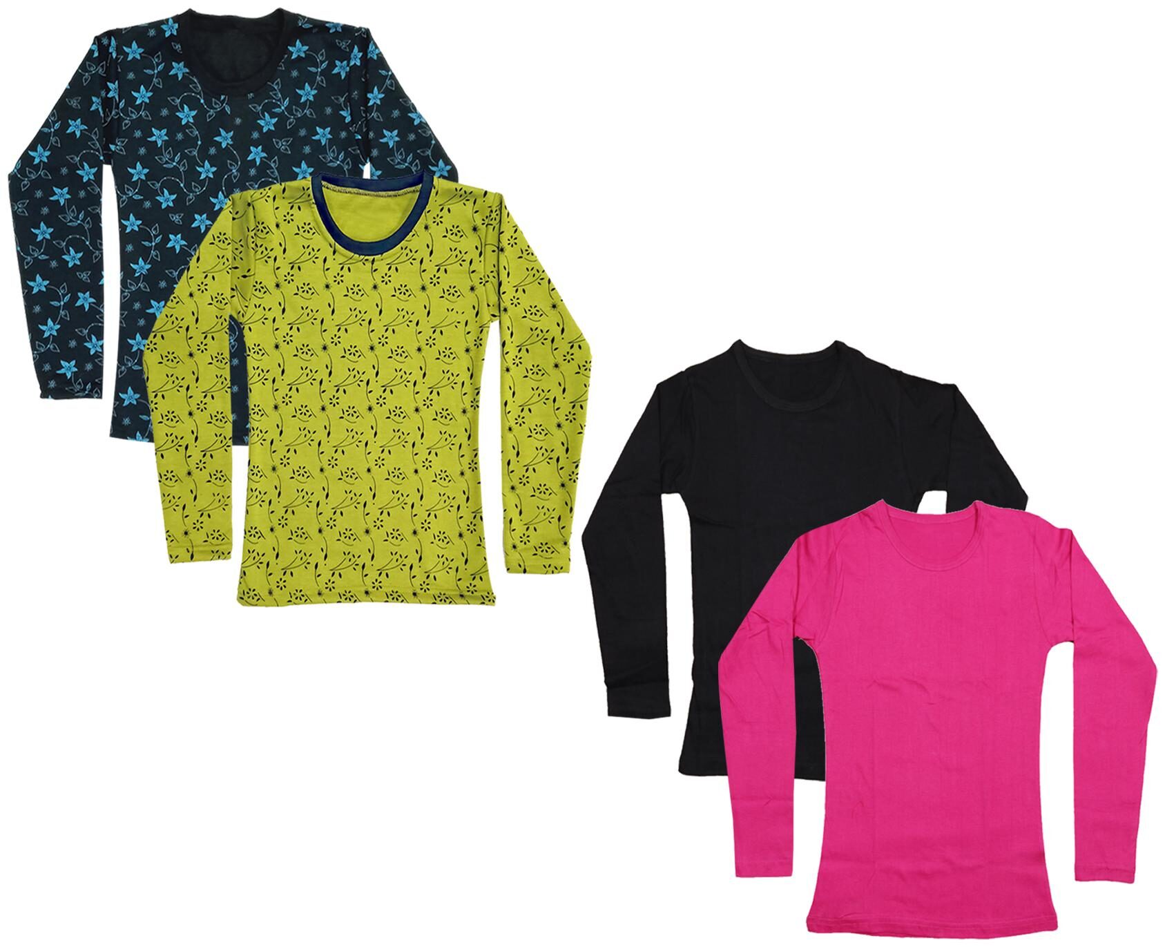 

Indiweaves Girl Cotton Printed T shirt - Multi