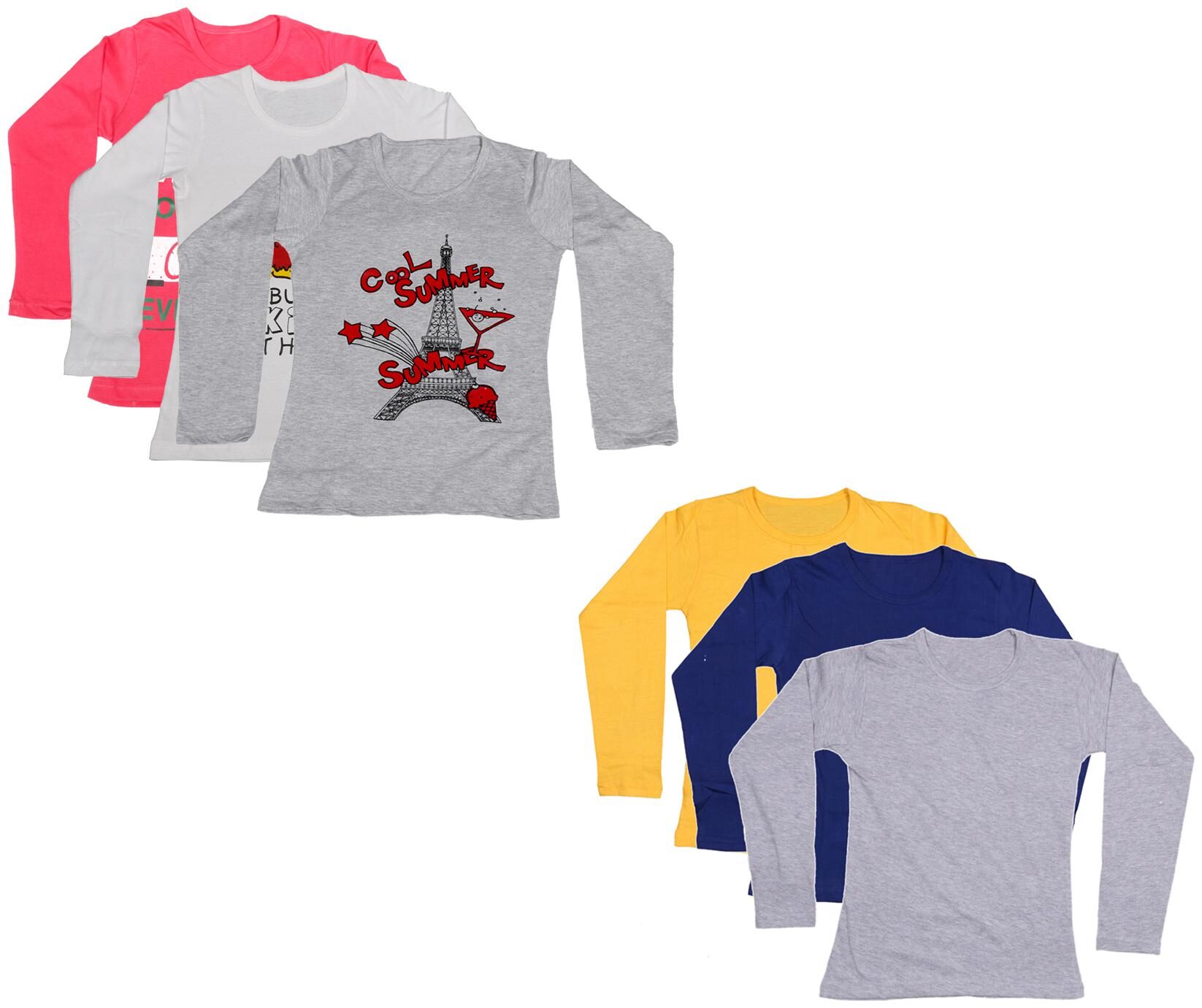 

Indiweaves Girl Cotton Printed T shirt - Multi