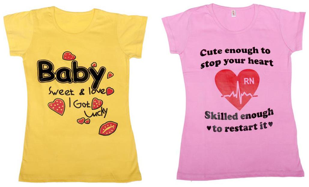 

Indiweaves Girl Cotton Solid T shirt - Multi