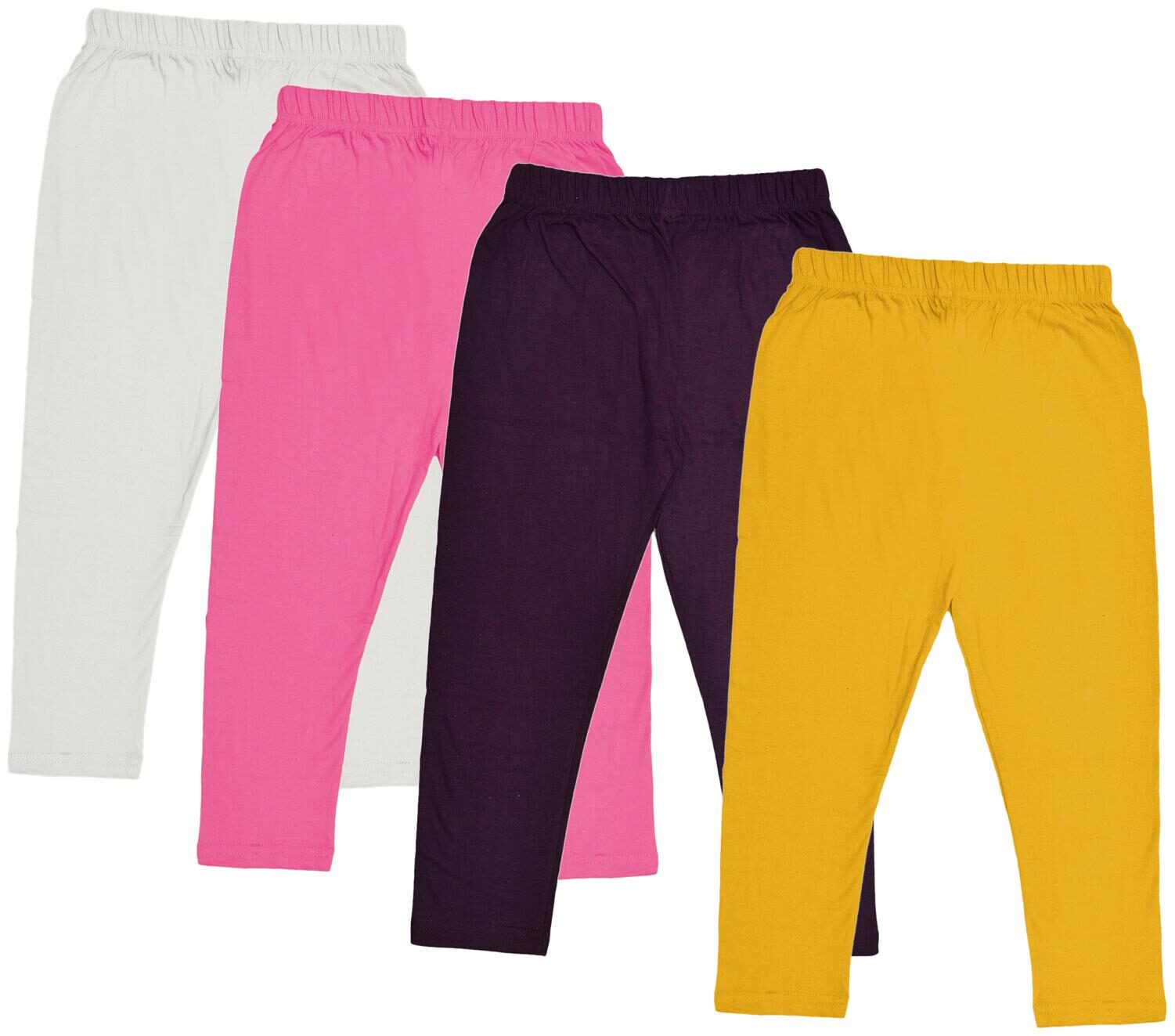

Indiweaves Girl Cotton Solid Capri - Multi