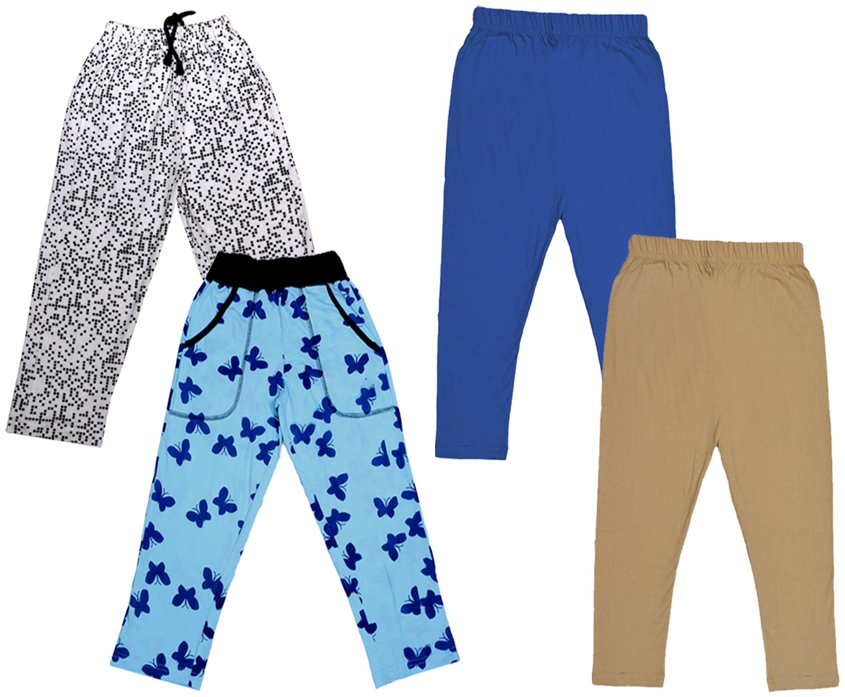 

Indiweaves Girl Cotton Solid Capri - Multi
