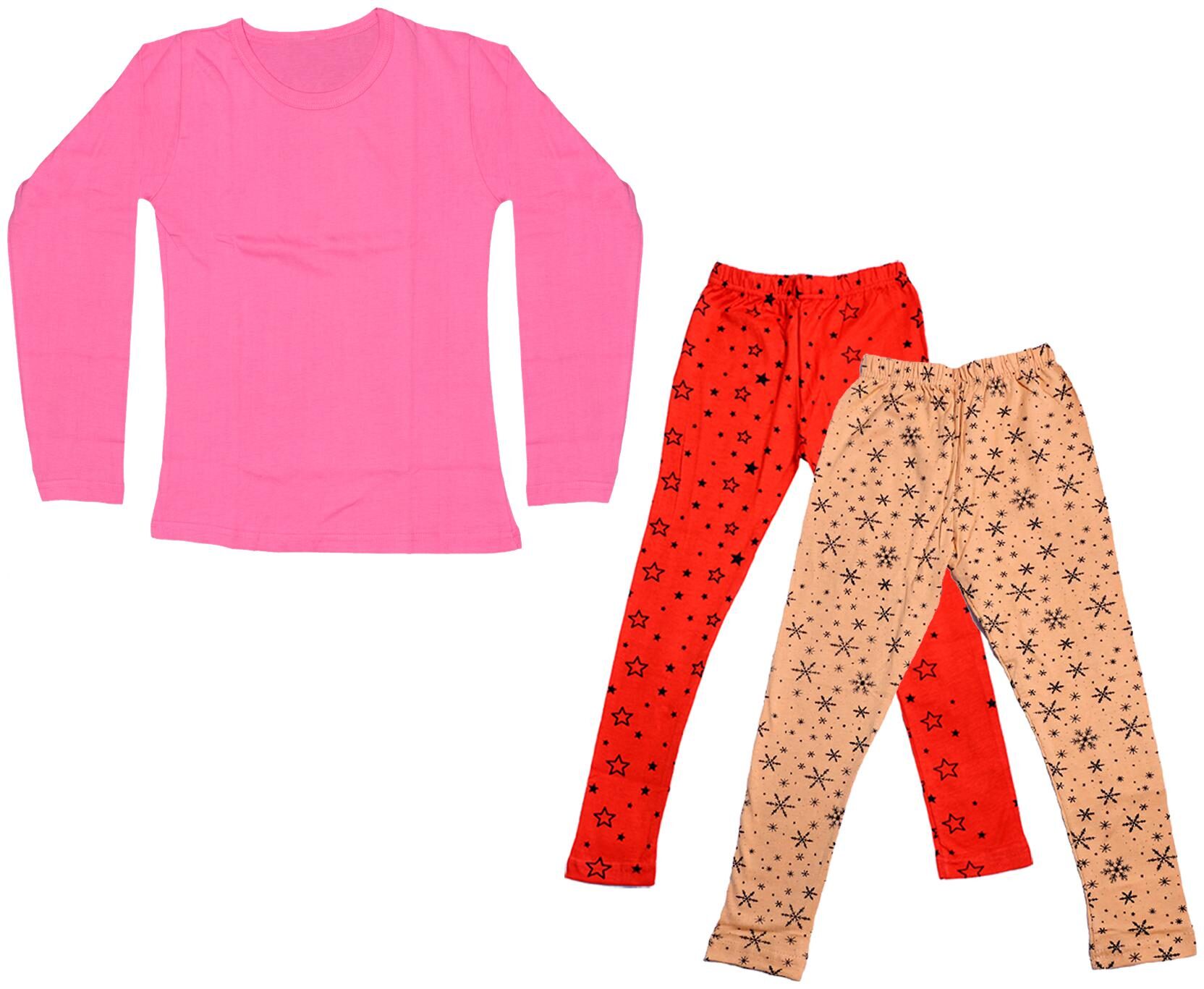 

Indiweaves Girl Cotton Solid T shirt - Multi