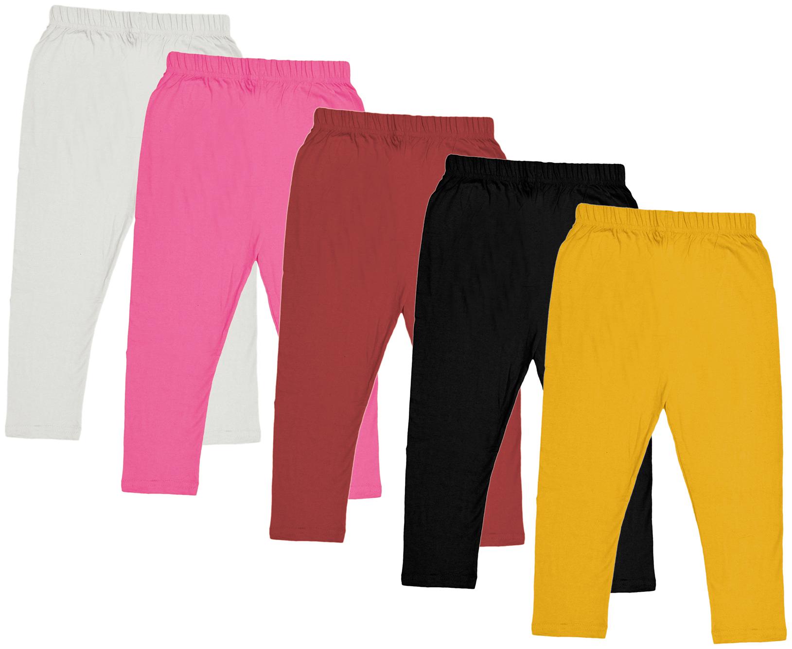 

Indiweaves Girl Cotton Solid Capri - Multi
