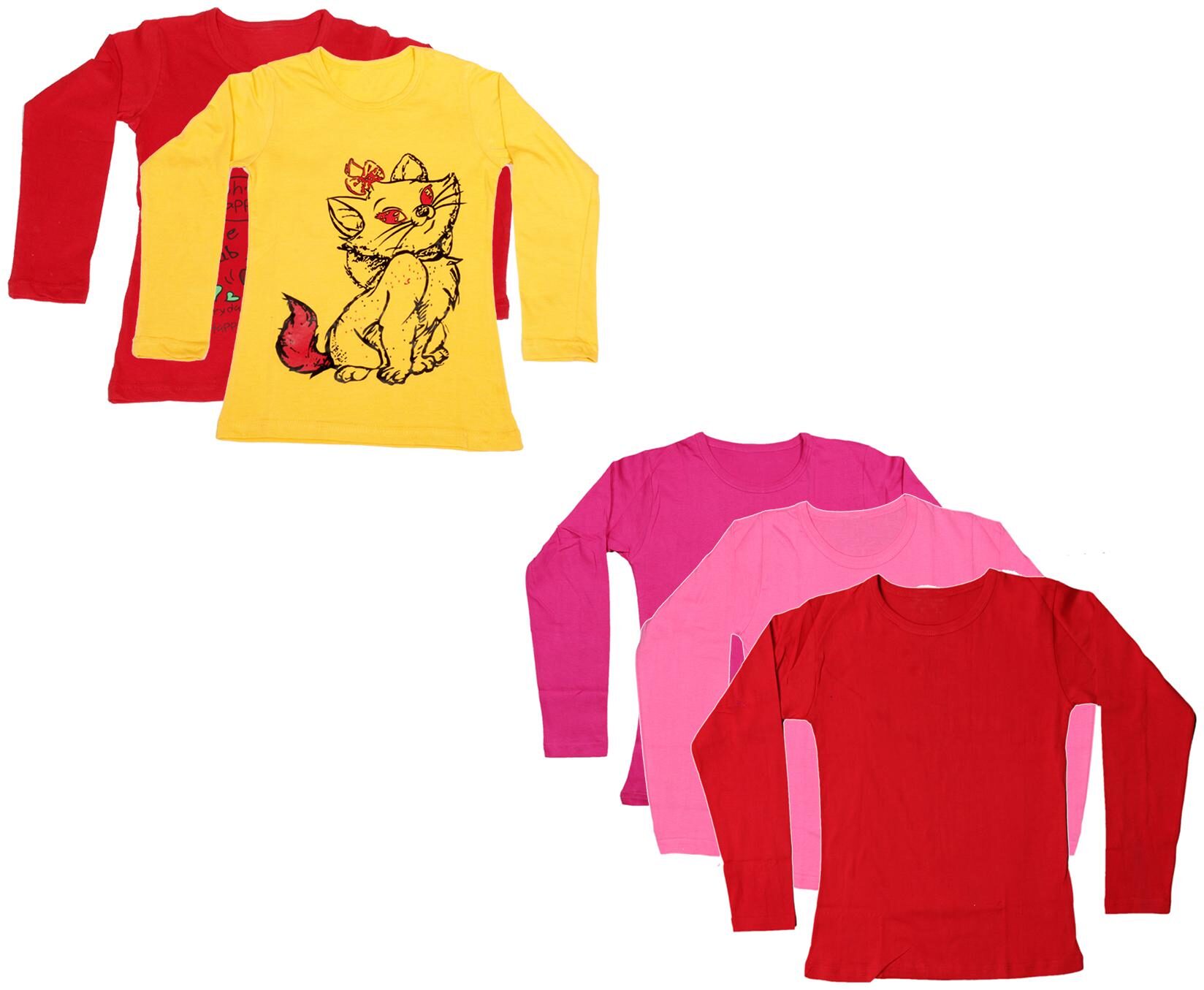 

Indiweaves Girl Cotton Printed T shirt - Multi