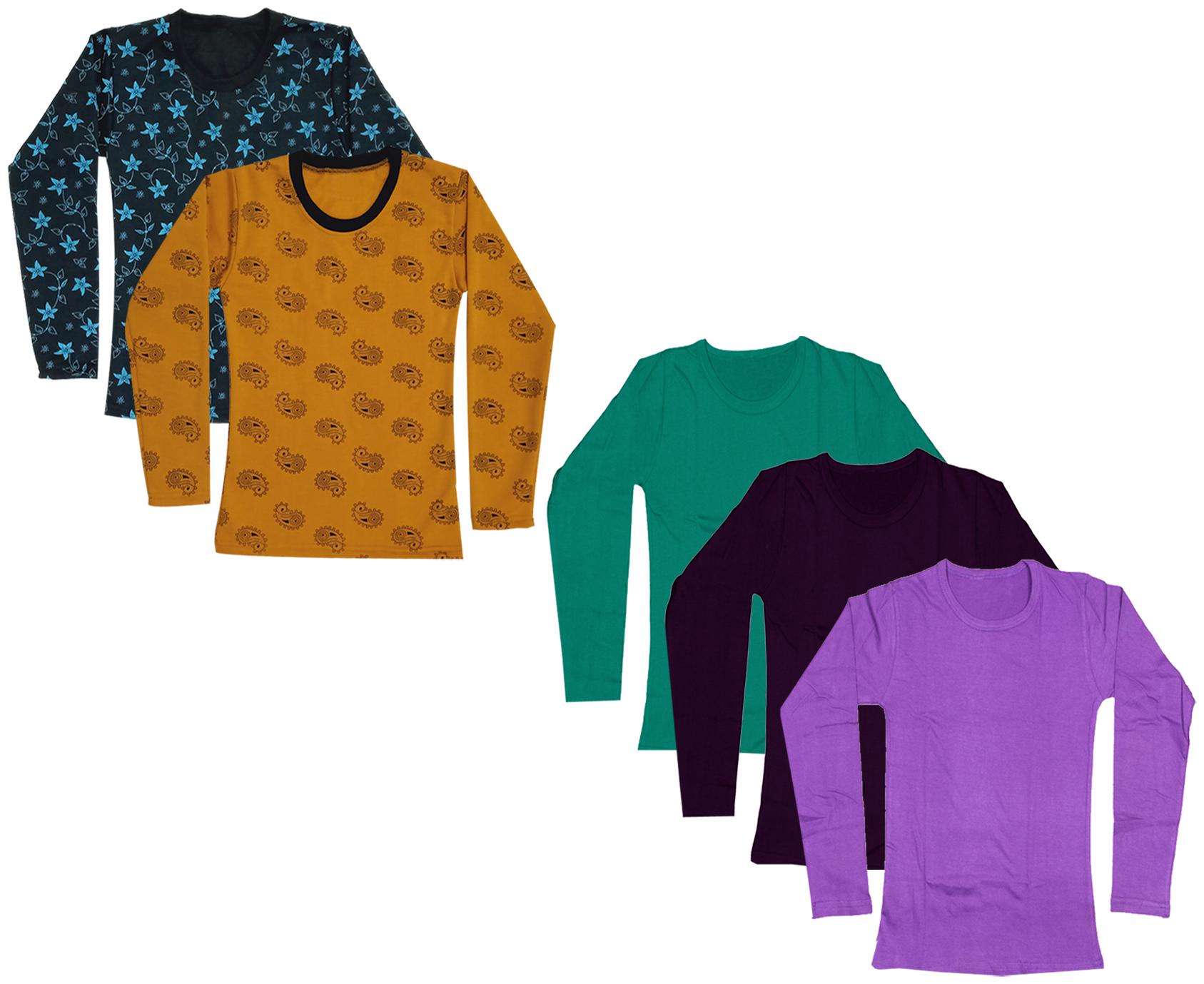 

Indiweaves Girl Cotton Printed T shirt - Multi
