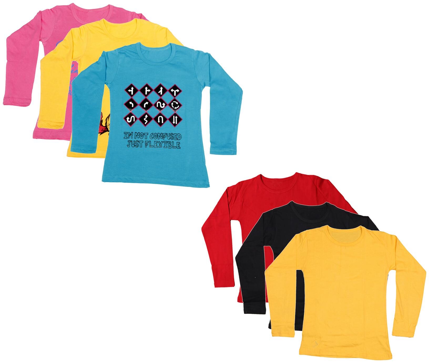 

Indiweaves Girl Cotton Printed T shirt - Multi