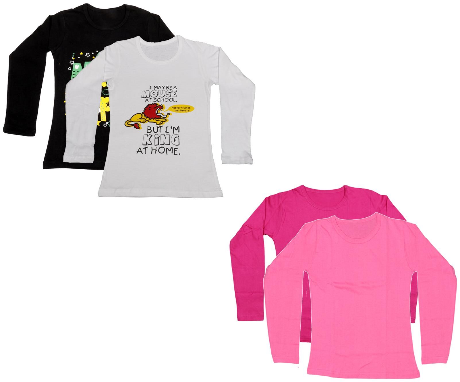 

Indiweaves Girl Cotton Printed T shirt - Multi