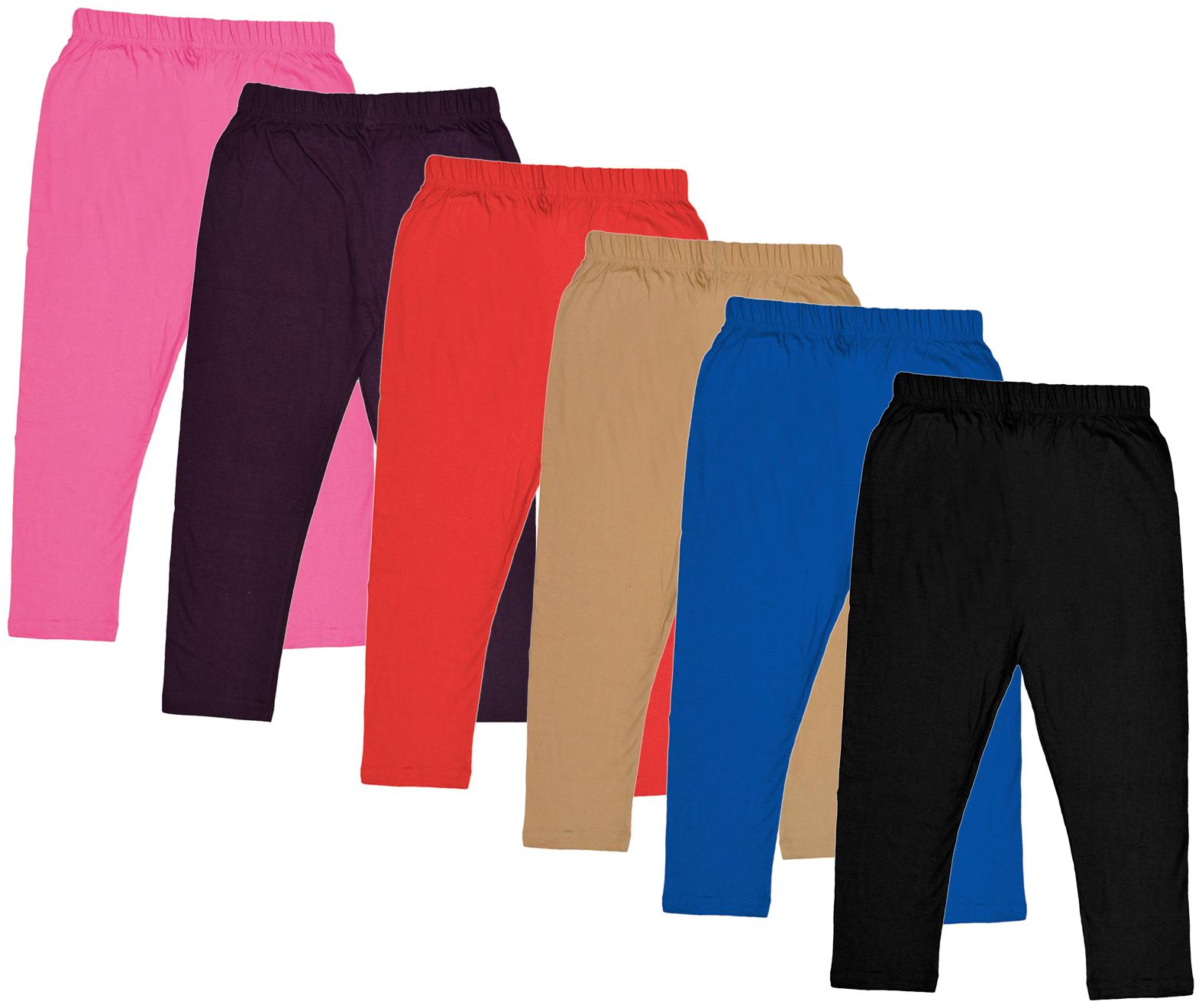 

Indiweaves Girl Cotton Solid Capri - Multi