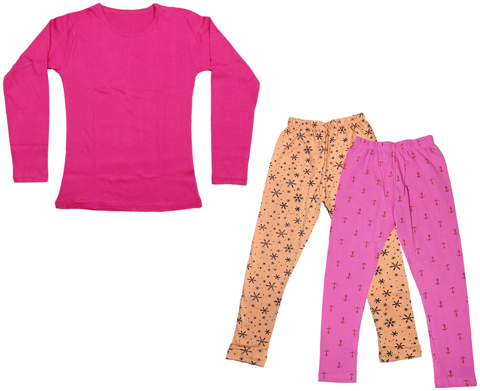 

Indiweaves Girl Cotton Solid T shirt - Multi