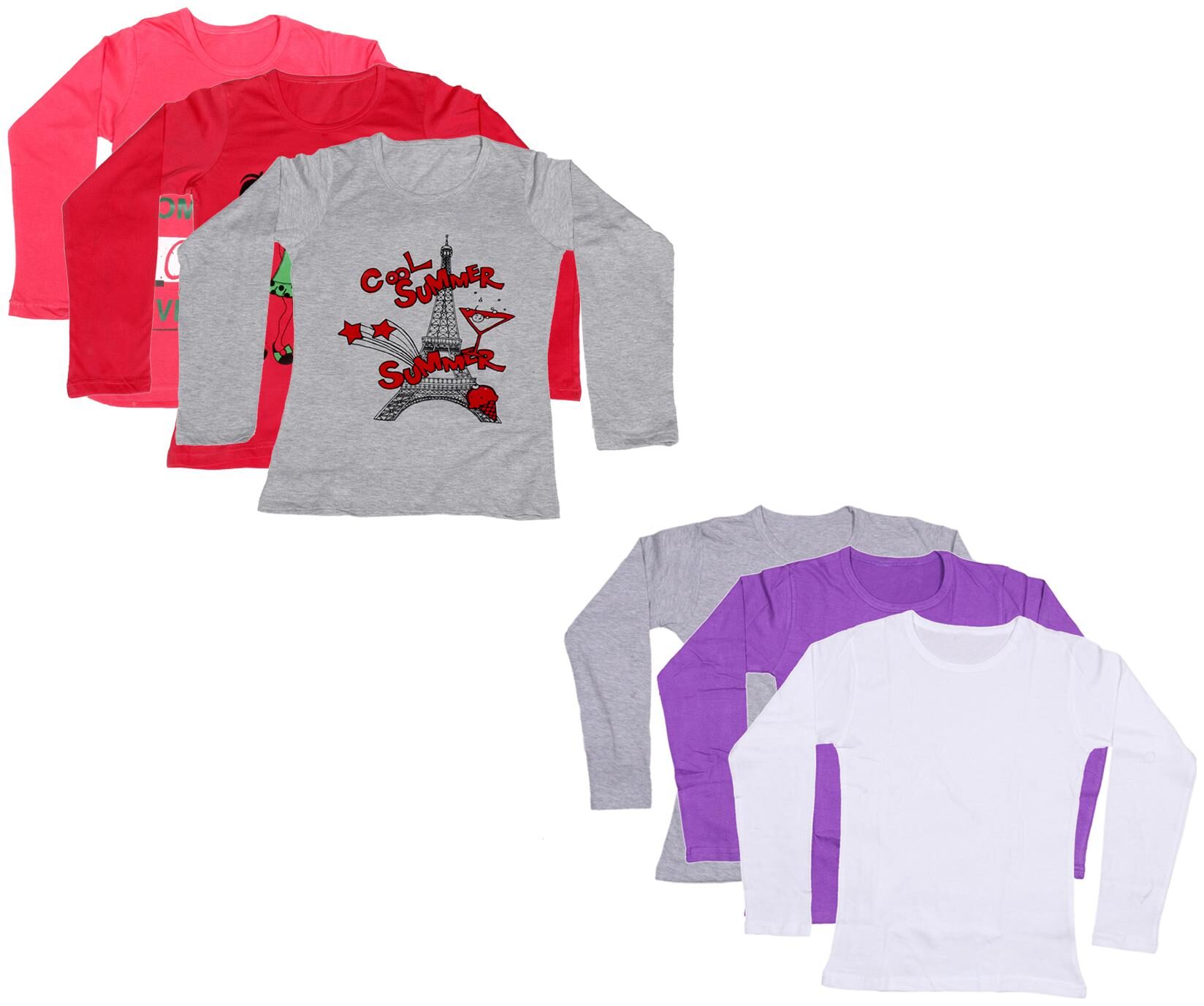 

Indiweaves Girl Cotton Printed T shirt - Multi